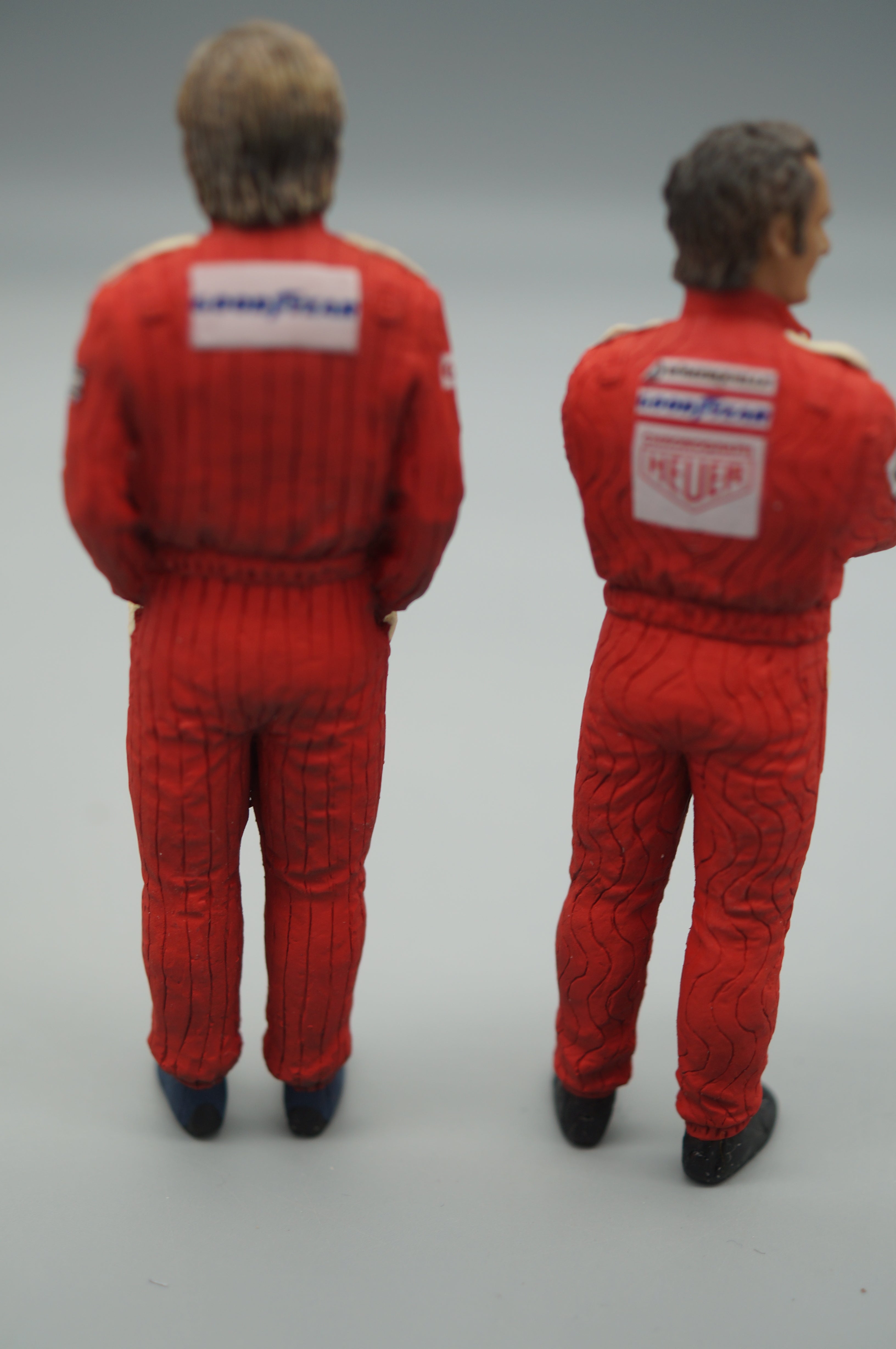 1/18 JAMES HUNT und NIKKI LAUDA MOVIE RUSH von SF Scale Figures - Handarbeit - pre-owned