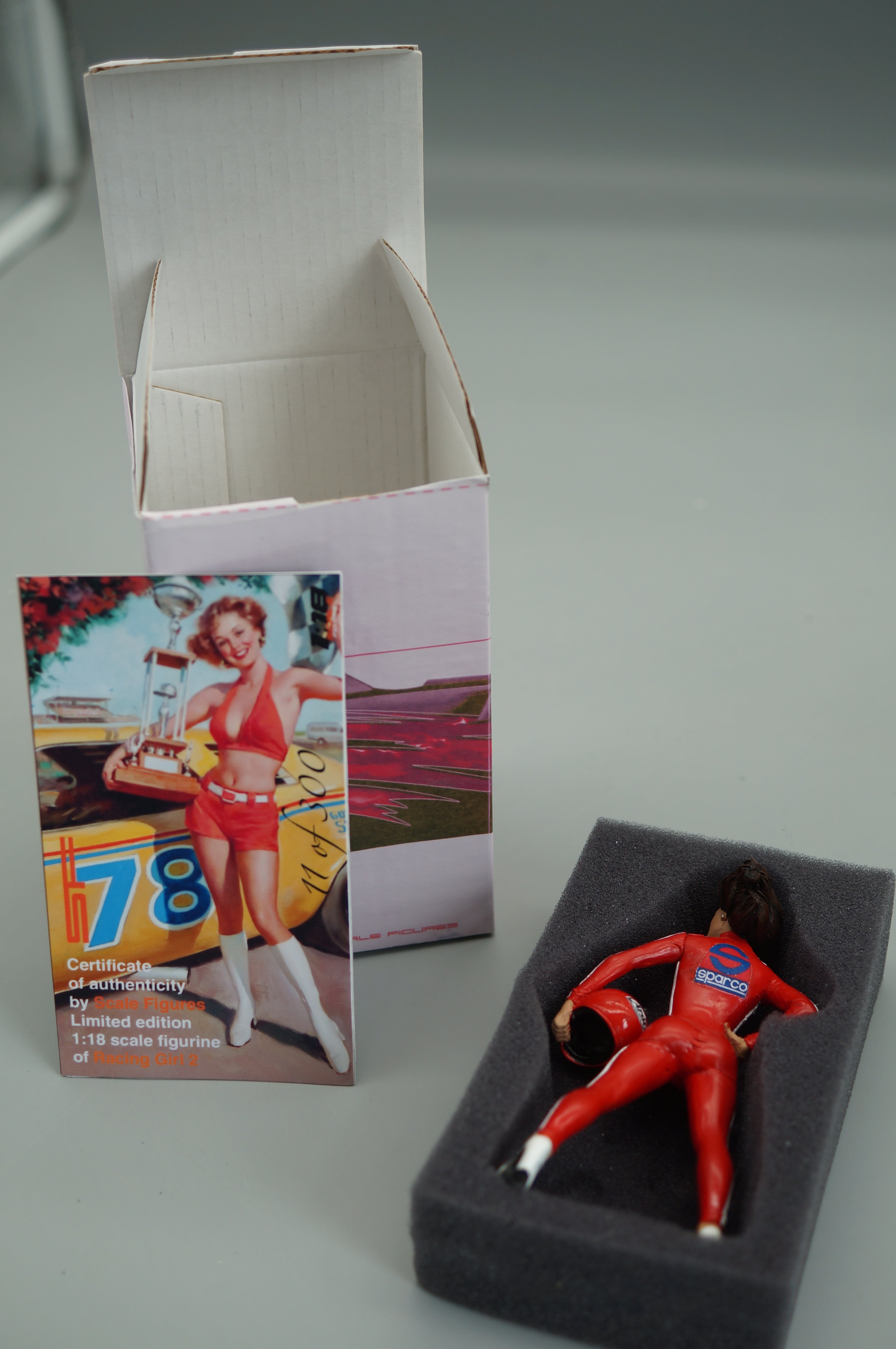 1/18 RACING GIRL II von SF Scale Figures - Handarbeit - pre-owned