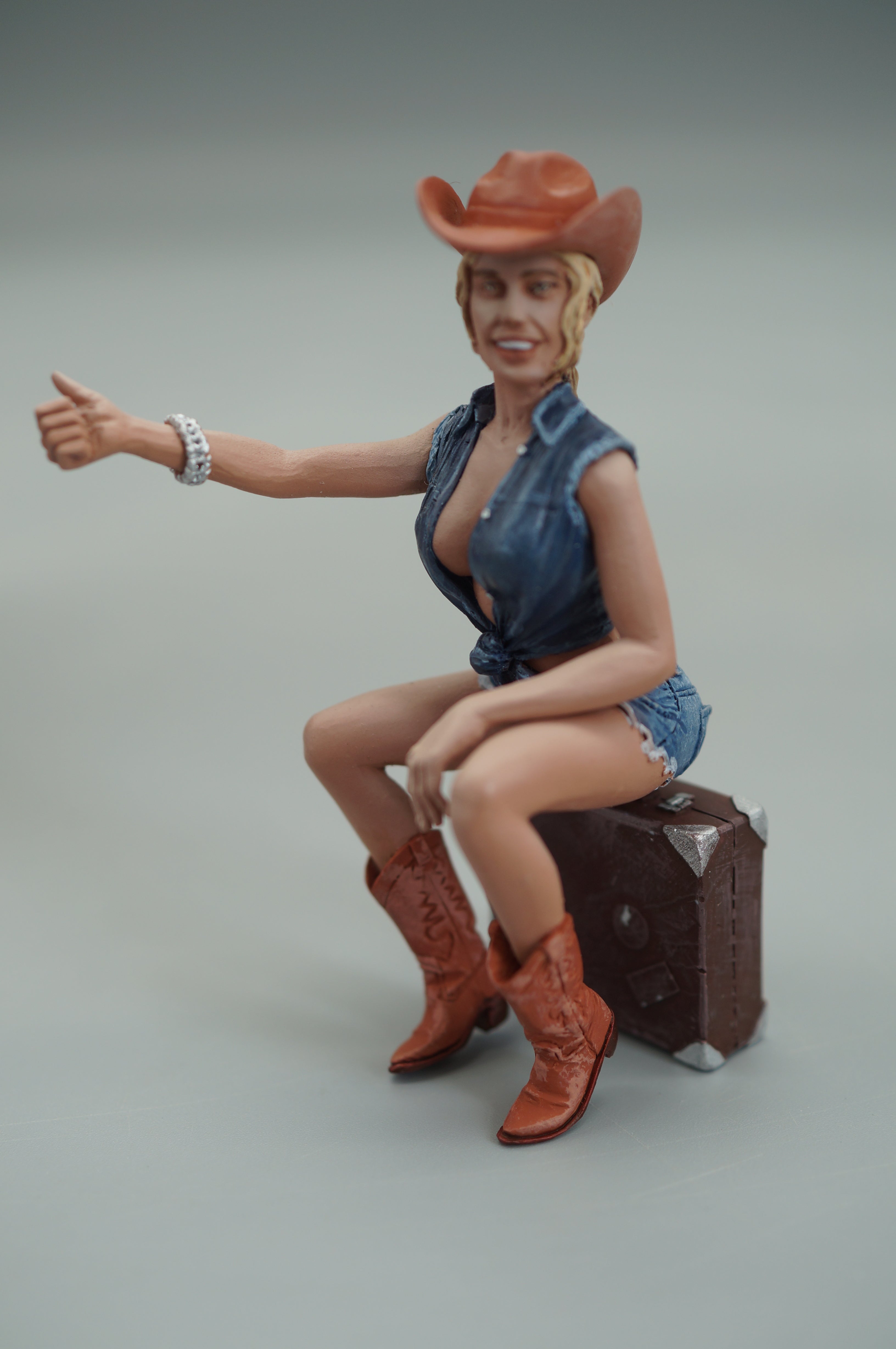1/18 Auto Stop Girl von SF Scale Figures #20/25 - Handarbeit - pre-owned