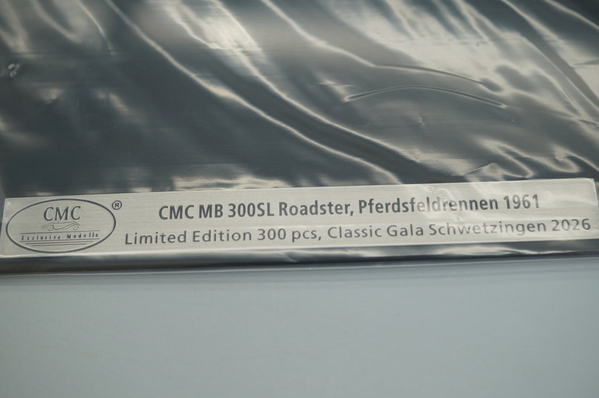 1/18 Mercedes-Benz 300 SL Roadster Rennvariante #4 Sondermodell Classic Gala Schwetzingen CMC M-296