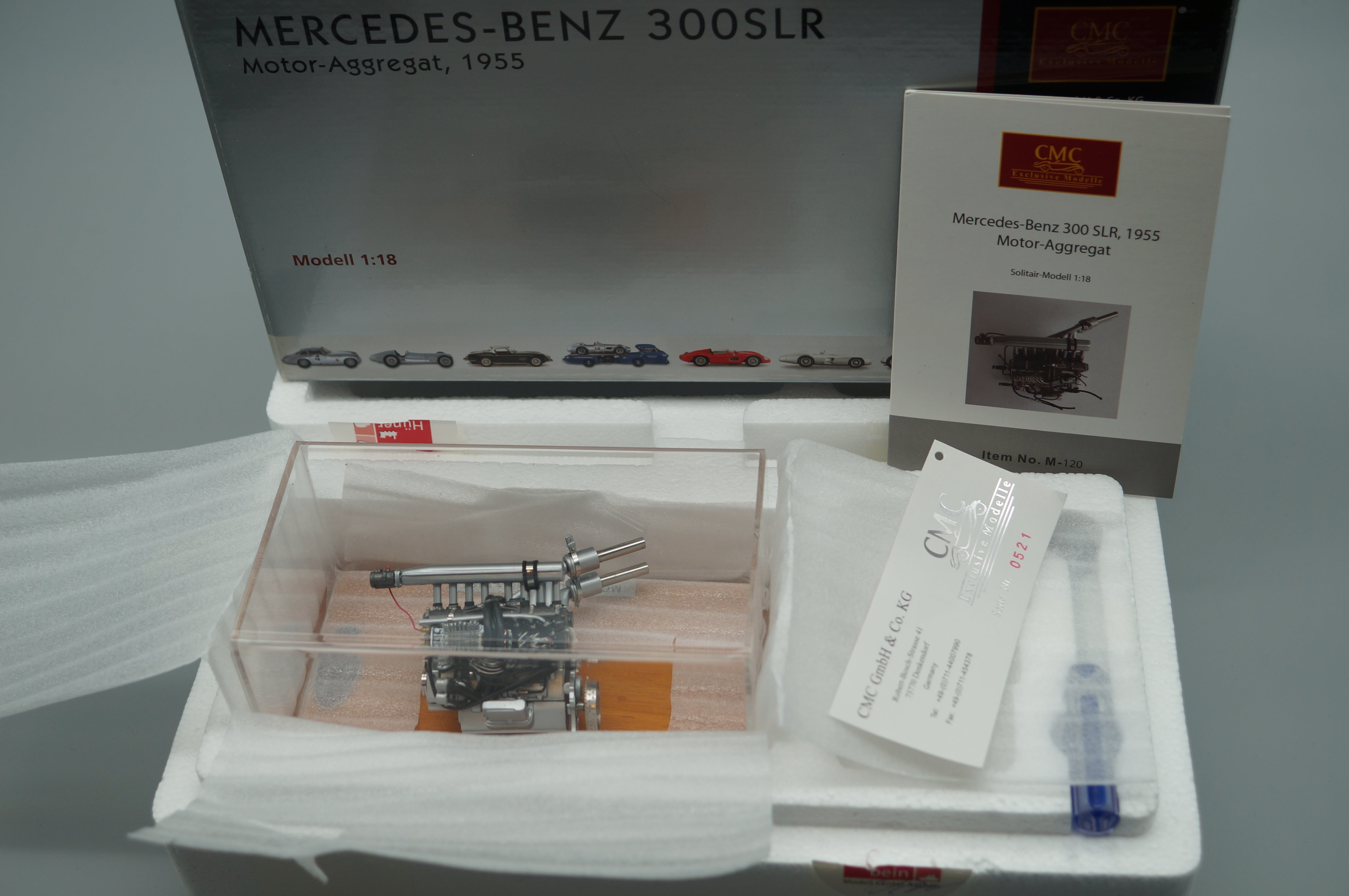 1/18 Mercedes-Benz 300SLR 1955 ENGINE CMC M-120 HPRF686 - from previous owner