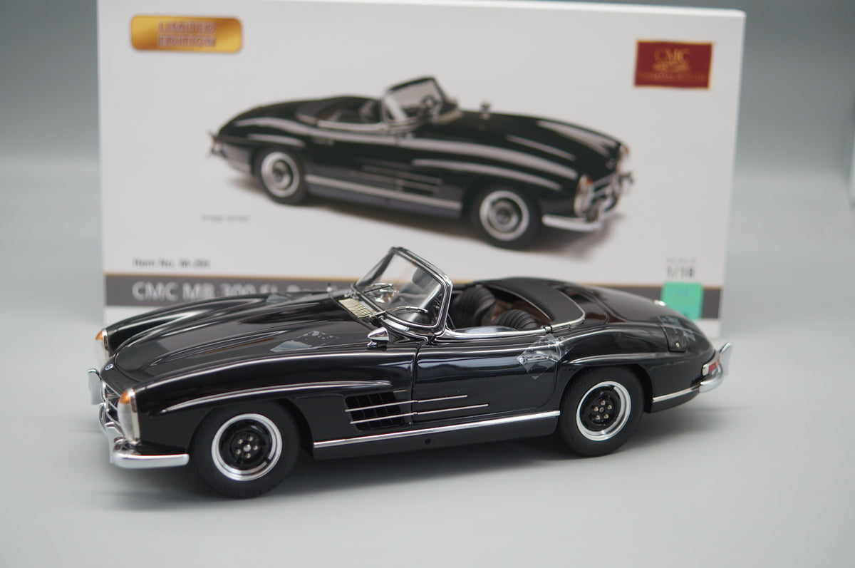 1/18 Mercedes-Benz 300 SL W198 Roadster offen schwarz CMC M-293