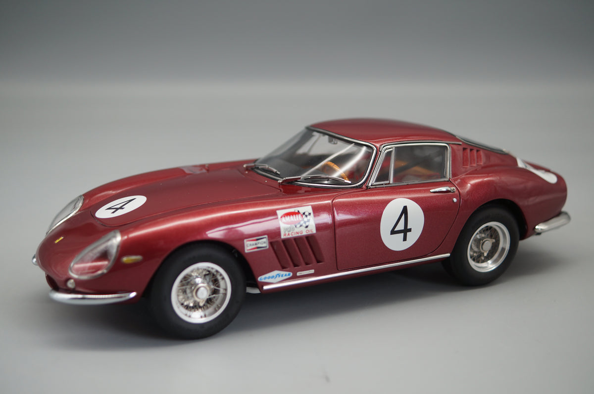 1/18 Ferrari 275 GTB/C #4 Pedro Rodriguez Chassis 09063 von 1966 rubinrot #0756/1000 CMC M-213 -pre-owned MH327
