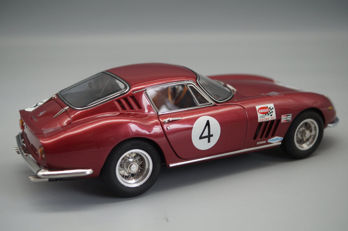 1/18 Ferrari 275 GTB/C #4 Pedro Rodriguez Chassis 09063 von 1966 rubinrot #0756/1000 CMC M-213 -pre-owned MH327