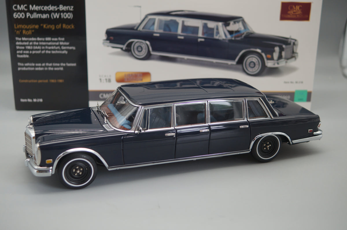 1/18 Mercedes-Benz 600 Pullman KING of ROCK’n ROLL #110/800 CMC M-218 -pre-owned- MH340
