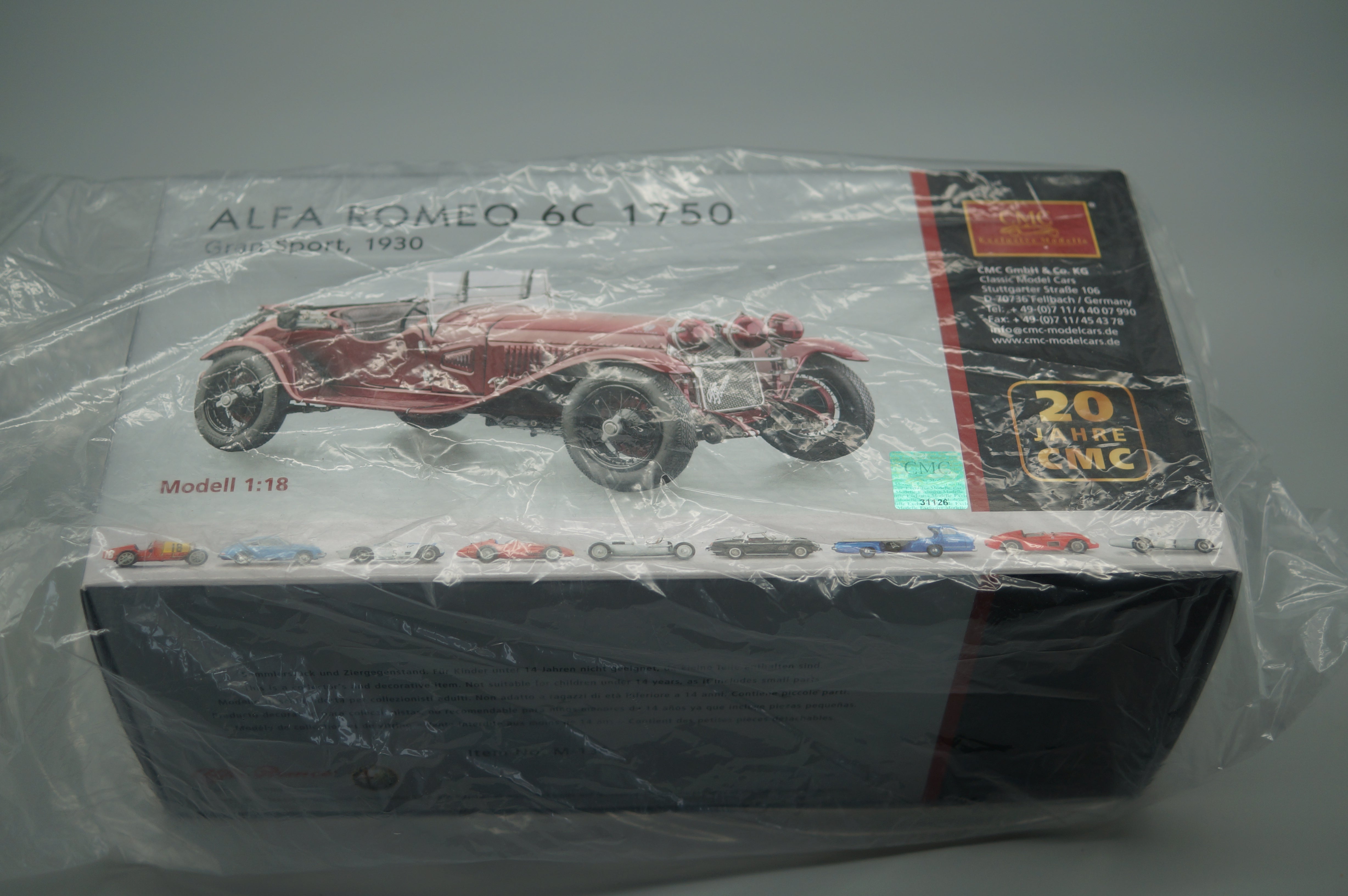 1/18 Alfa Romeo 6C 1750 GS 1930 #0152 CMC M-138 -pre-owned