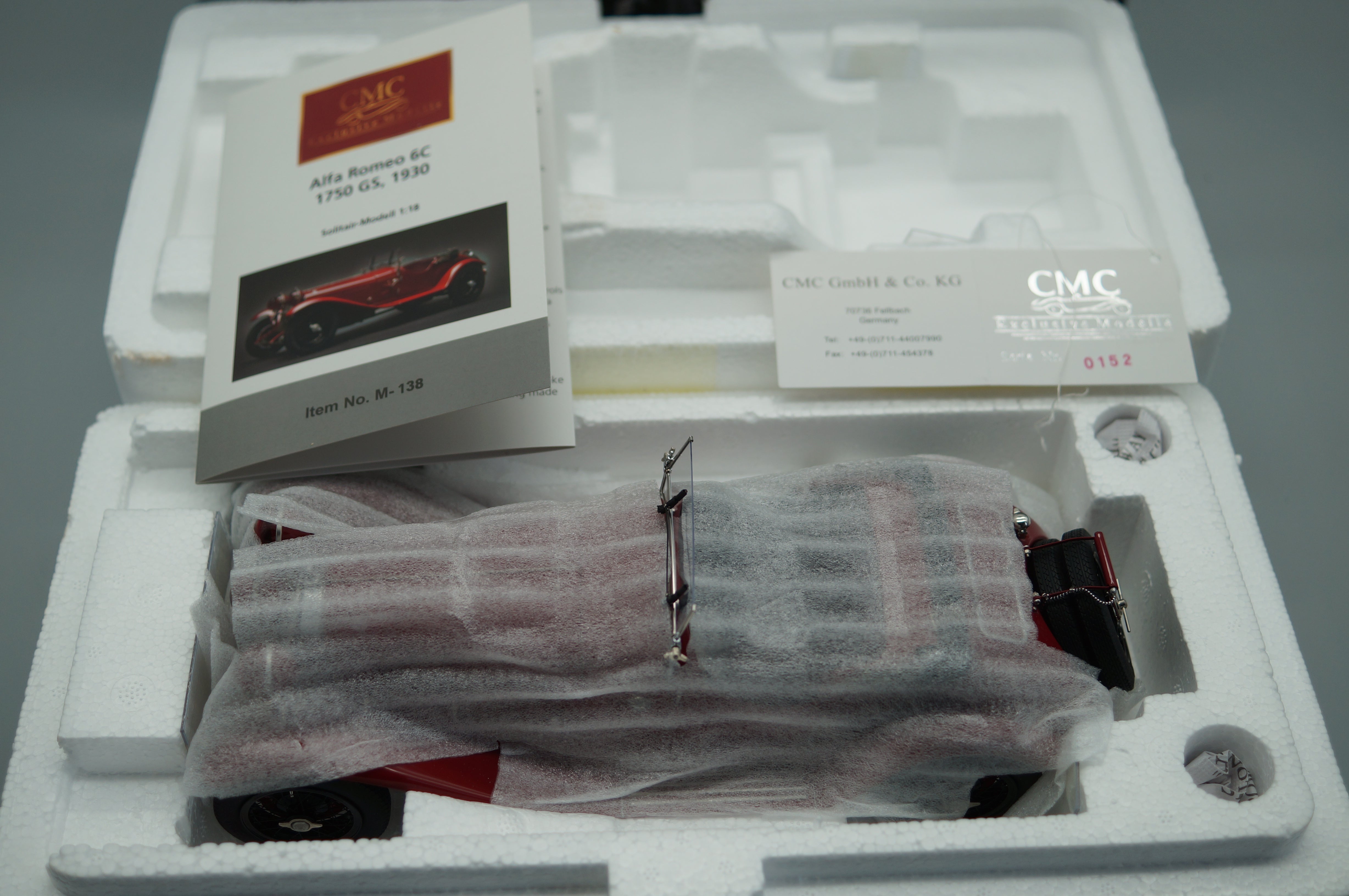 1/18 Alfa Romeo 6C 1750 GS 1930 #0152 CMC M-138 -pre-owned