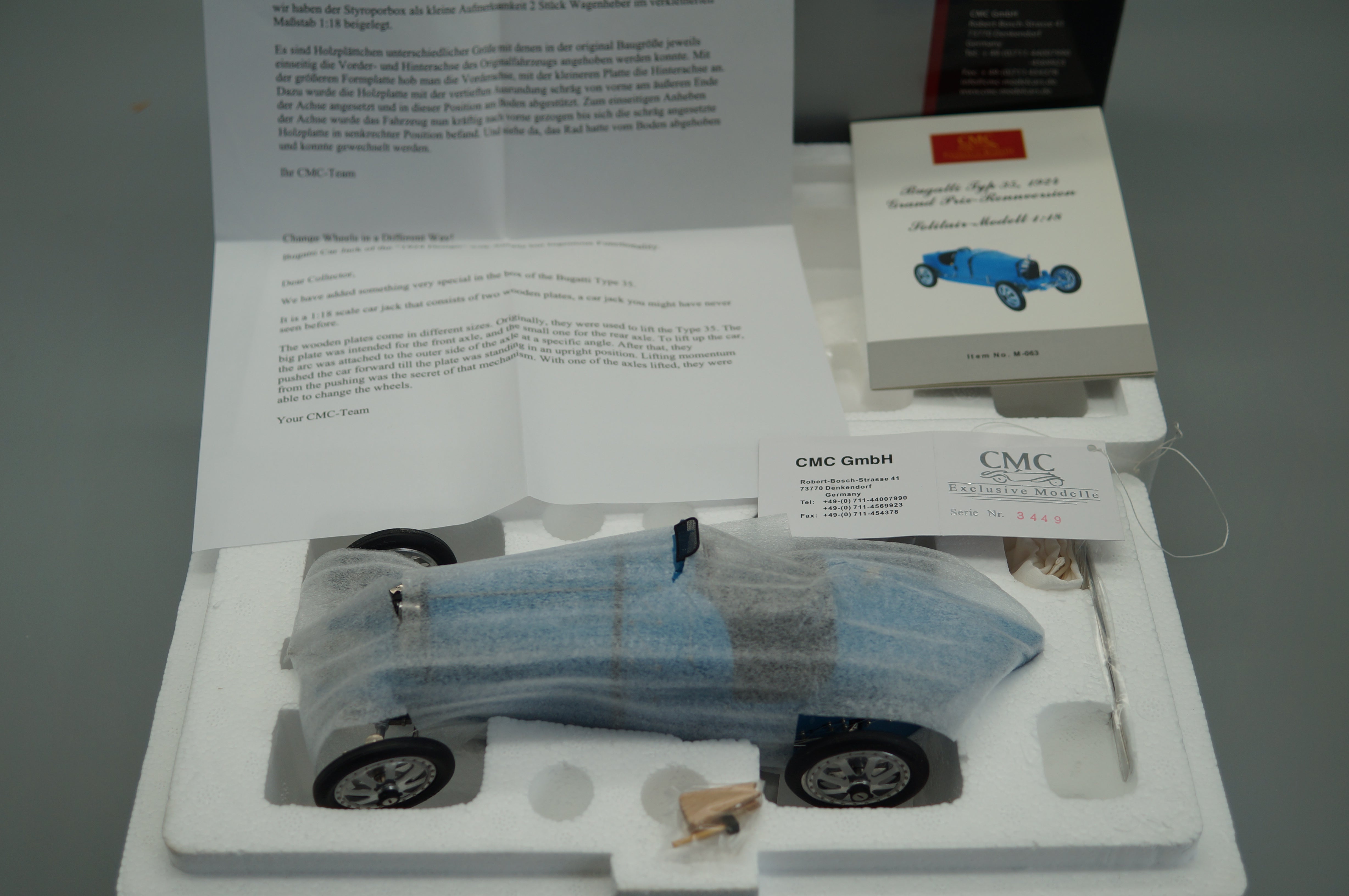 Bugatti T35 Grand Prix 1924 CMC M-063 USED