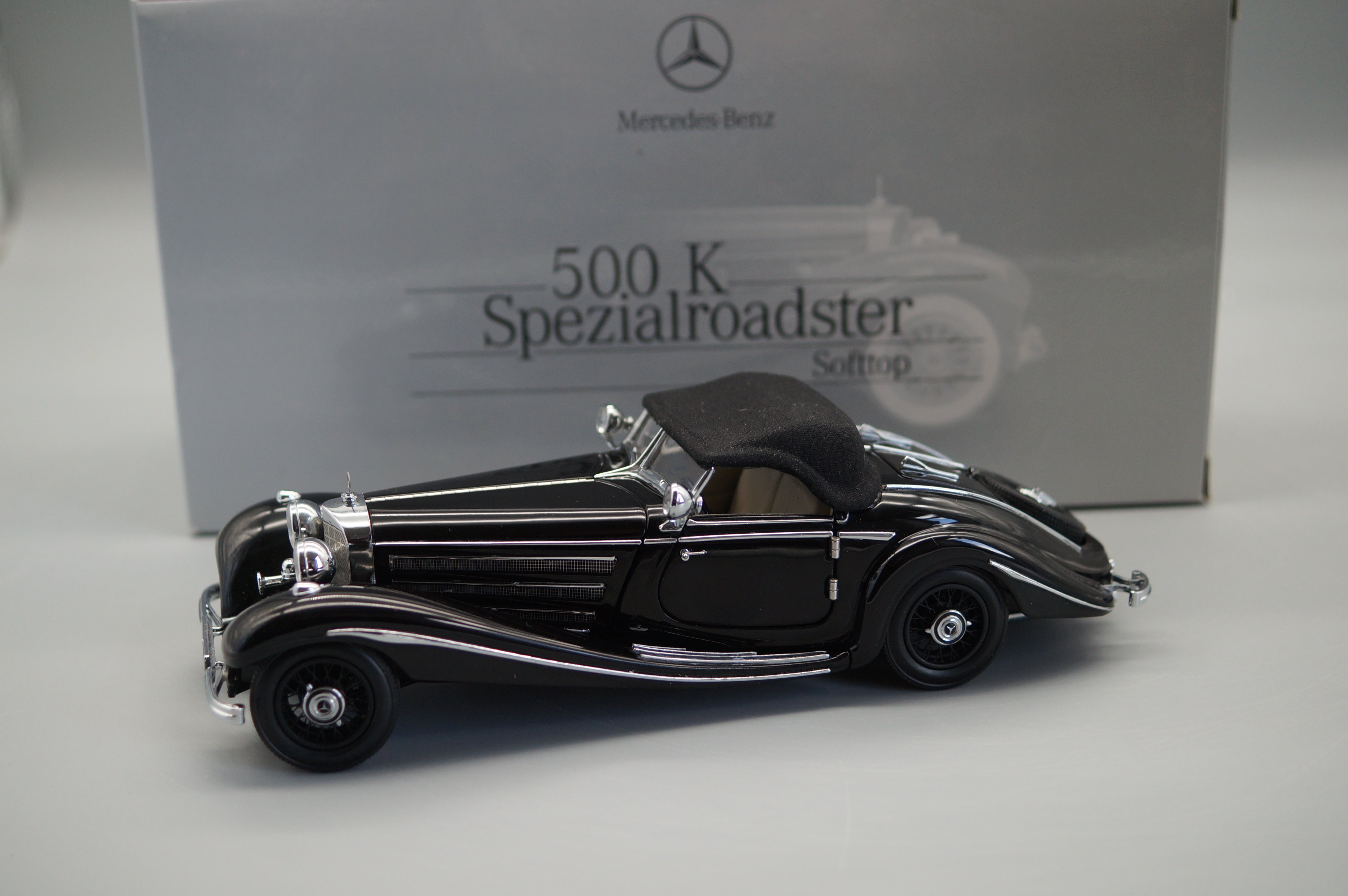 1/24 Mercedes-Benz 500K Spezialroadster Black VANBO/CMC M-010 -pre-owned