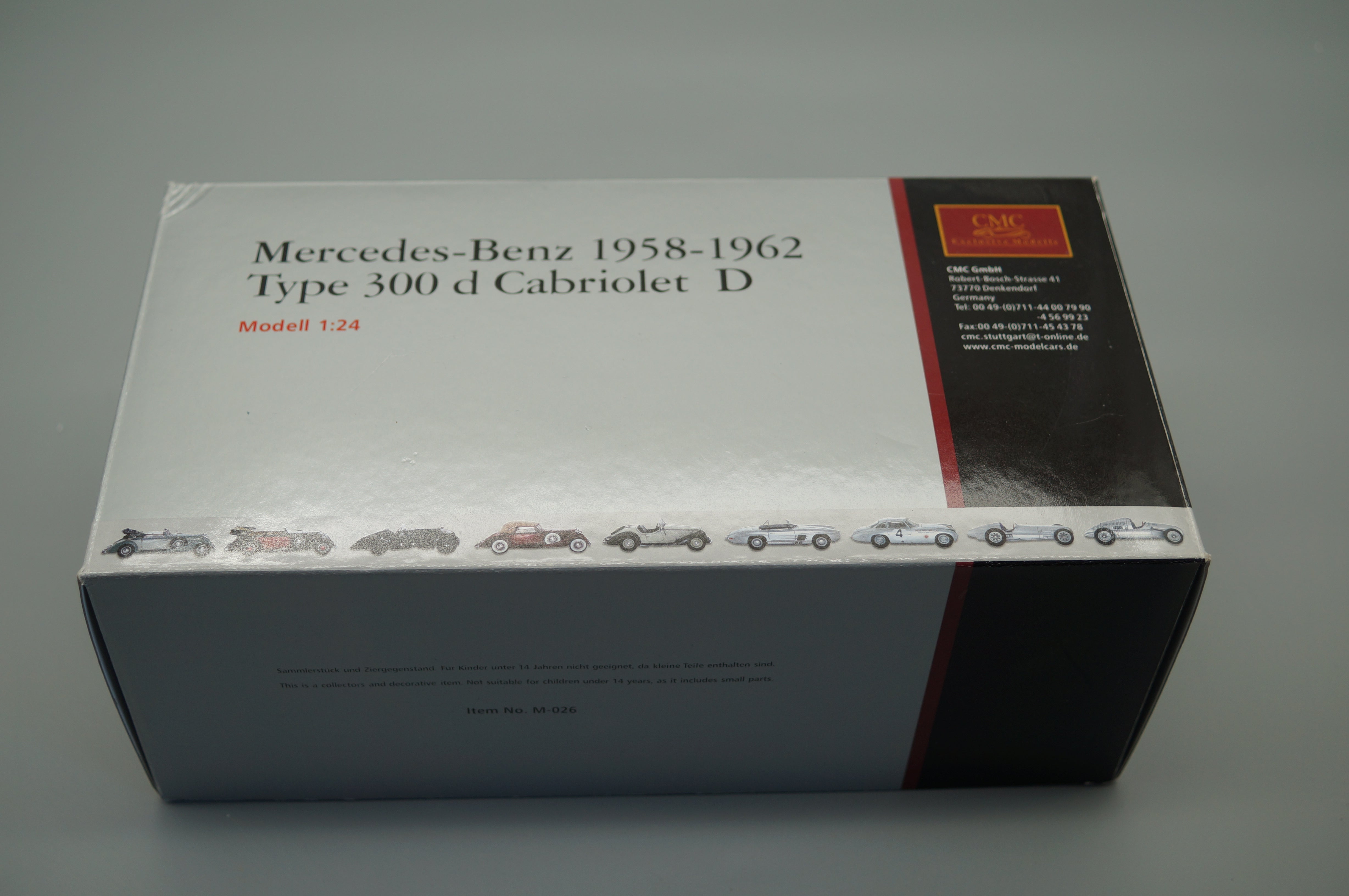 1/24 Mercedes-Benz 300d Adenauer Cabriolet #4788 CMC M-026 -pre-owned