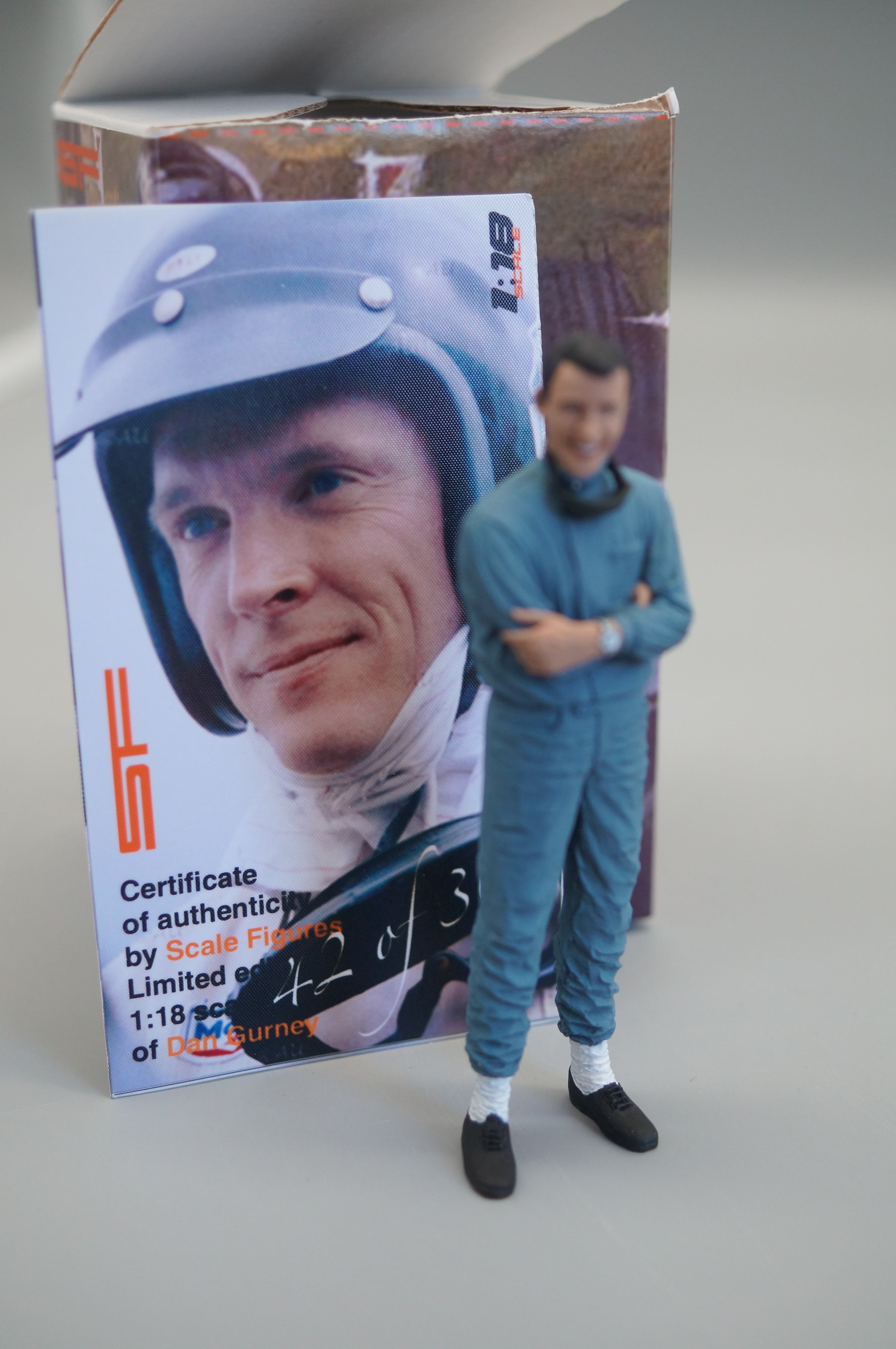 1/18 Rennfahrer DAN GURNEY von SF Scale Figures - Handarbeit - TS997