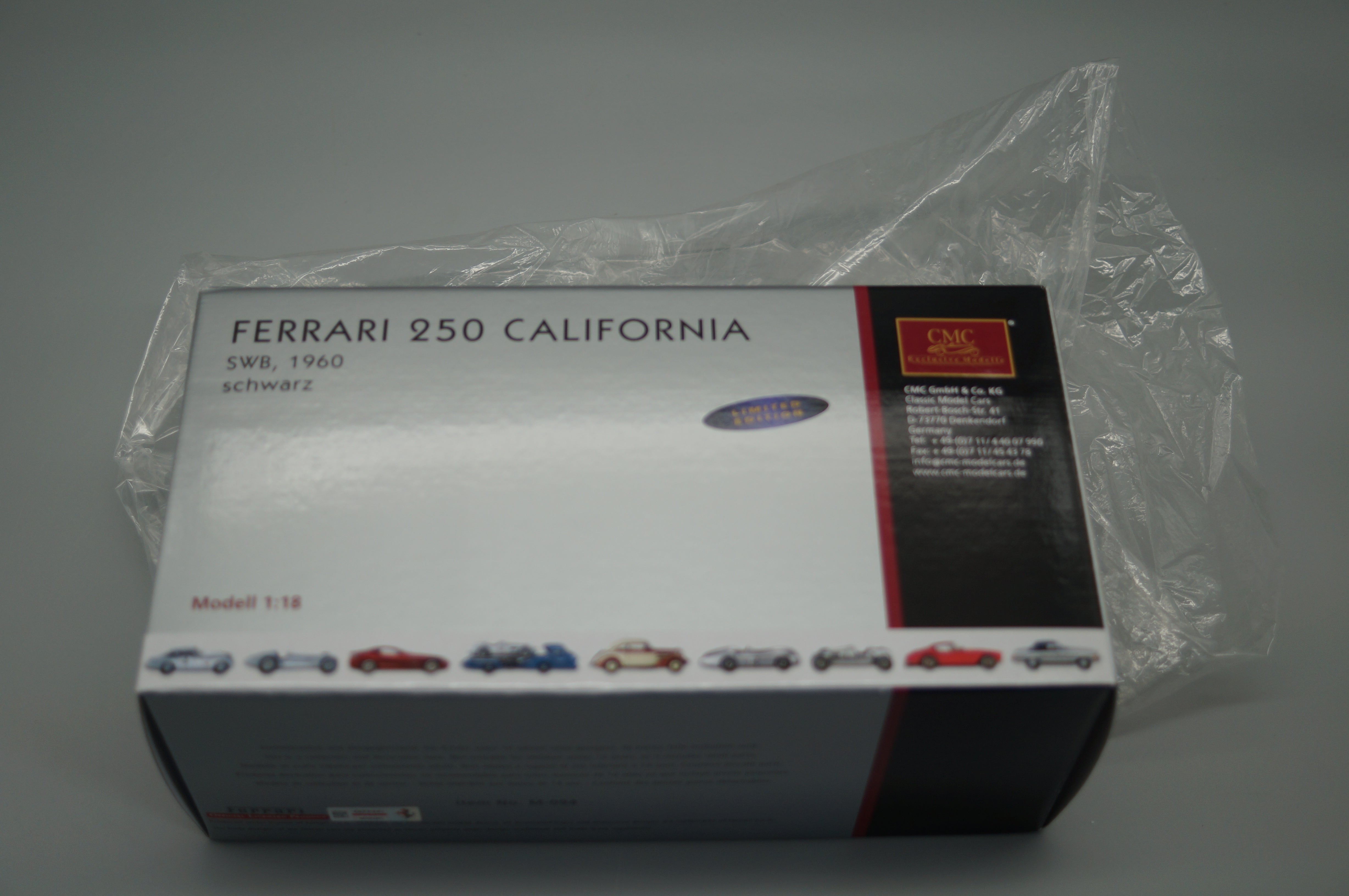 1/18 Ferrari 250 SWB California Spyder 1961 Black CMC M-094 #1803/2500 - pre-owned