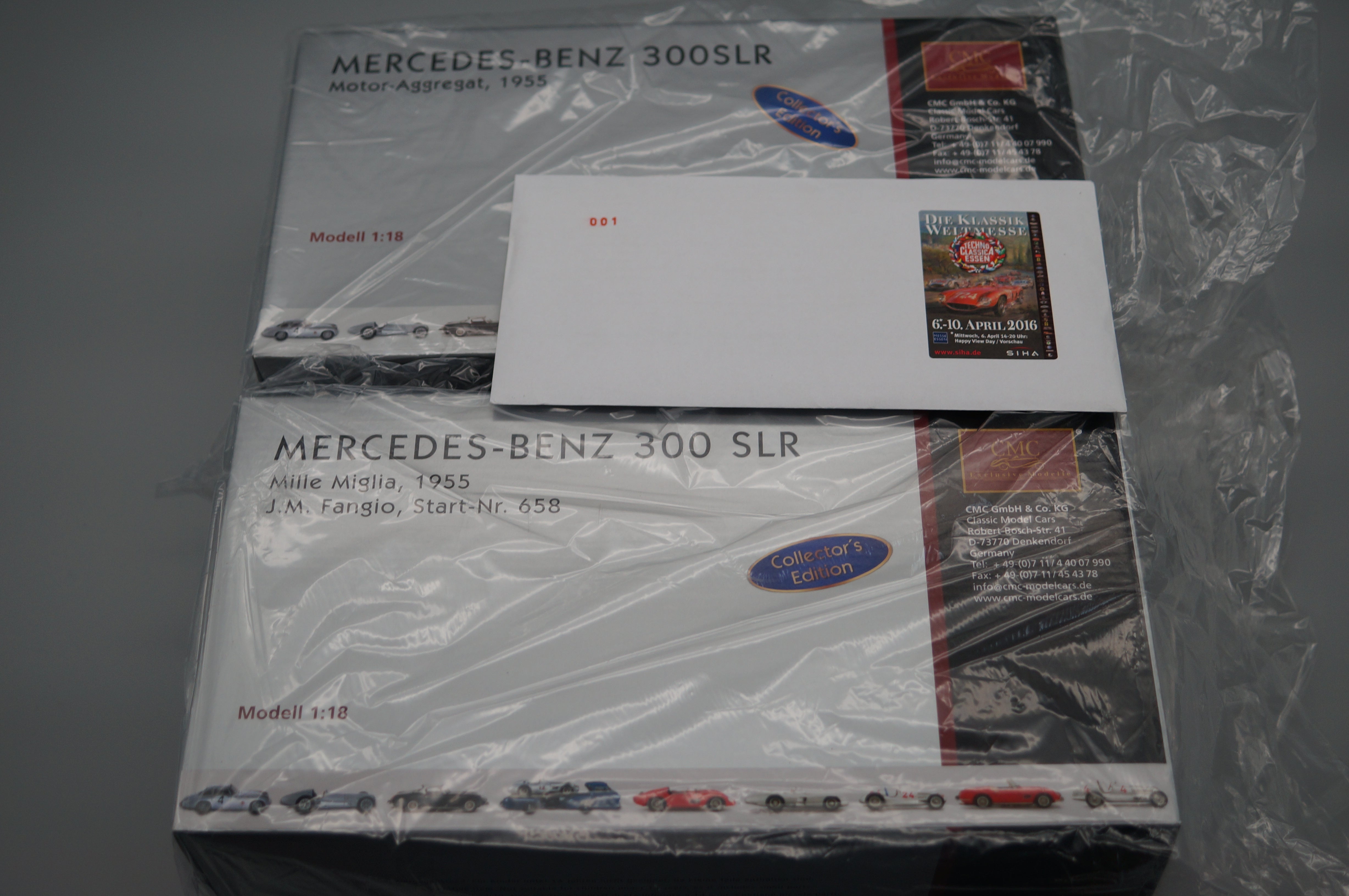 1:18 CMC Mercedes-Benz 300 SLR Techno Classica 2016 S.I.H.A. Show Mille Miglia M-117A #001/150