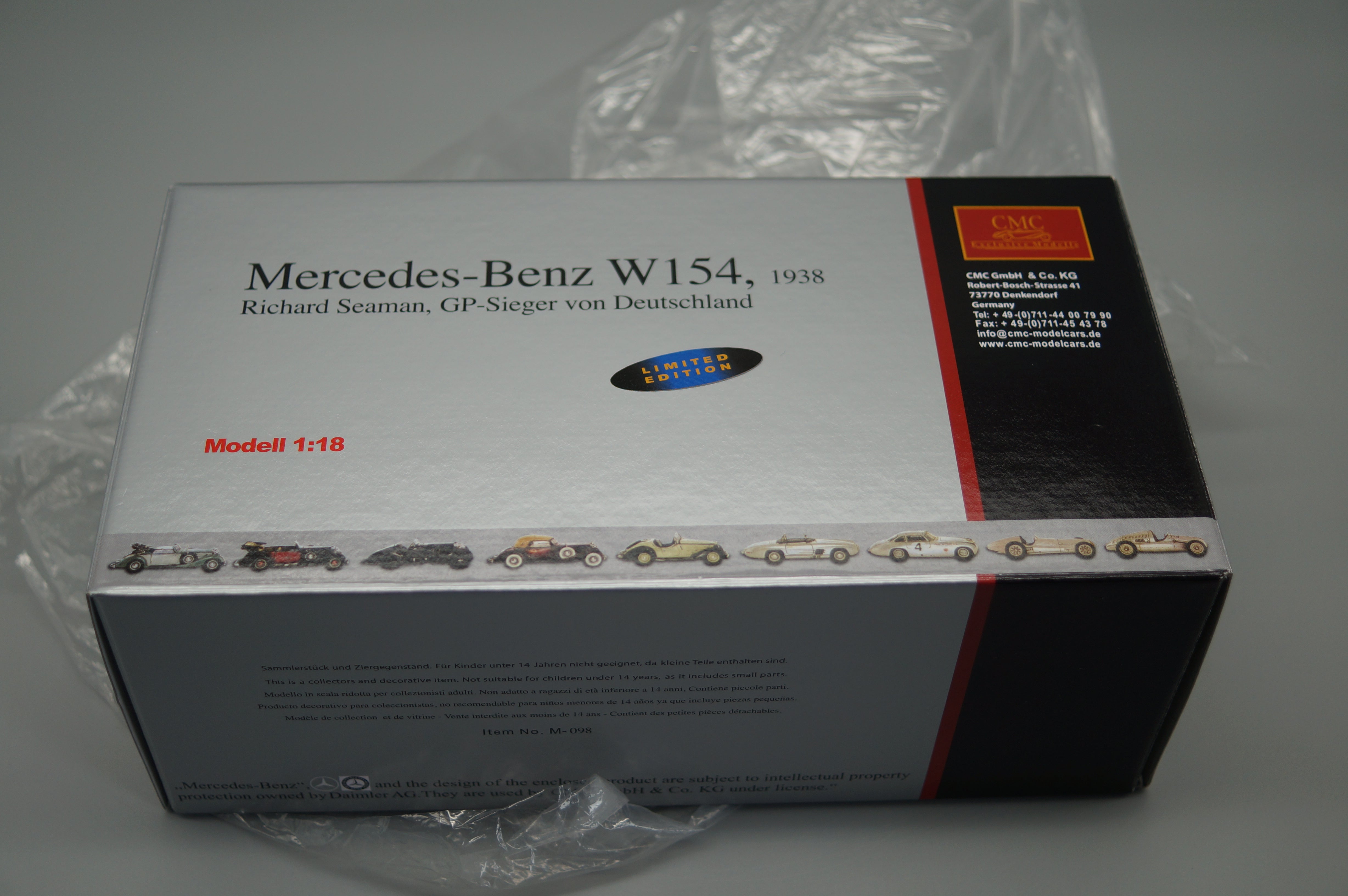 Mercedes-Benz W154 #16 Richard Seaman CMC M-098 LE 3,000