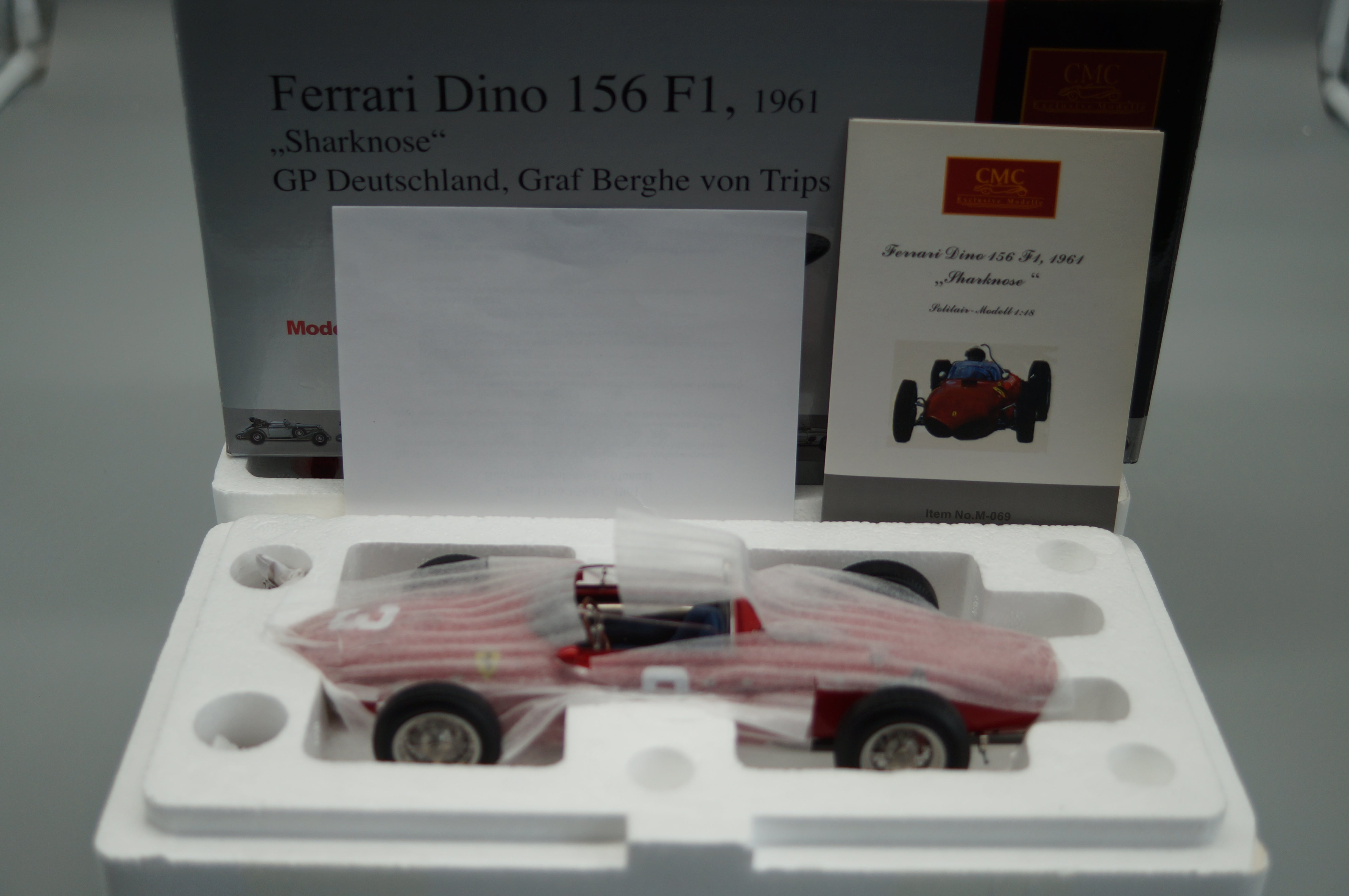 1/18 Ferrari 156 F1 'Sharknose' #3 von Trips Nürburgring #2614/6000 CMC M-069 - pre-owned