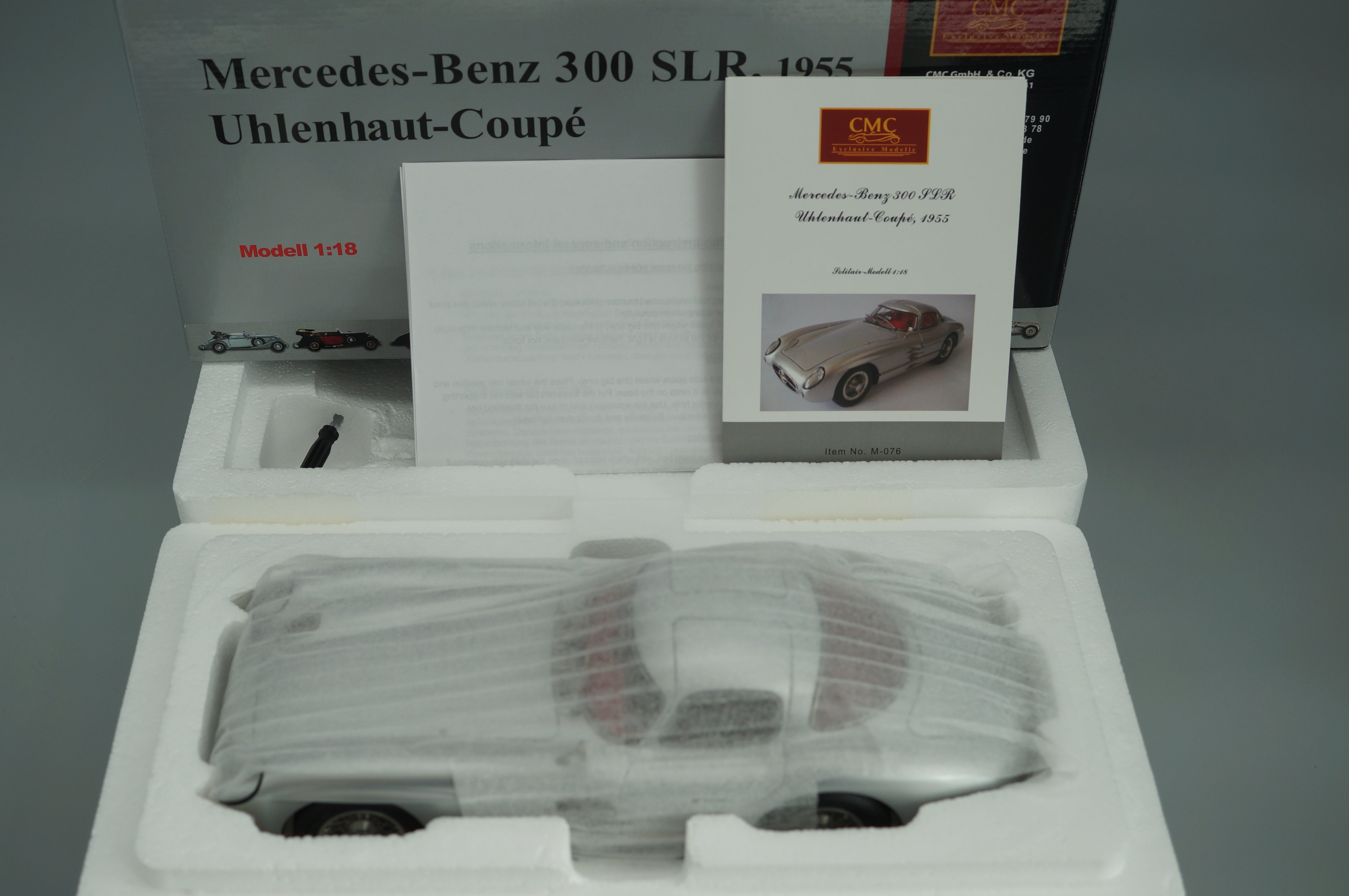 1/18 Mercedes-Benz 300 SLR Uhlenhaut Coupe #3447 Version I CMC M-076 -pre-owned