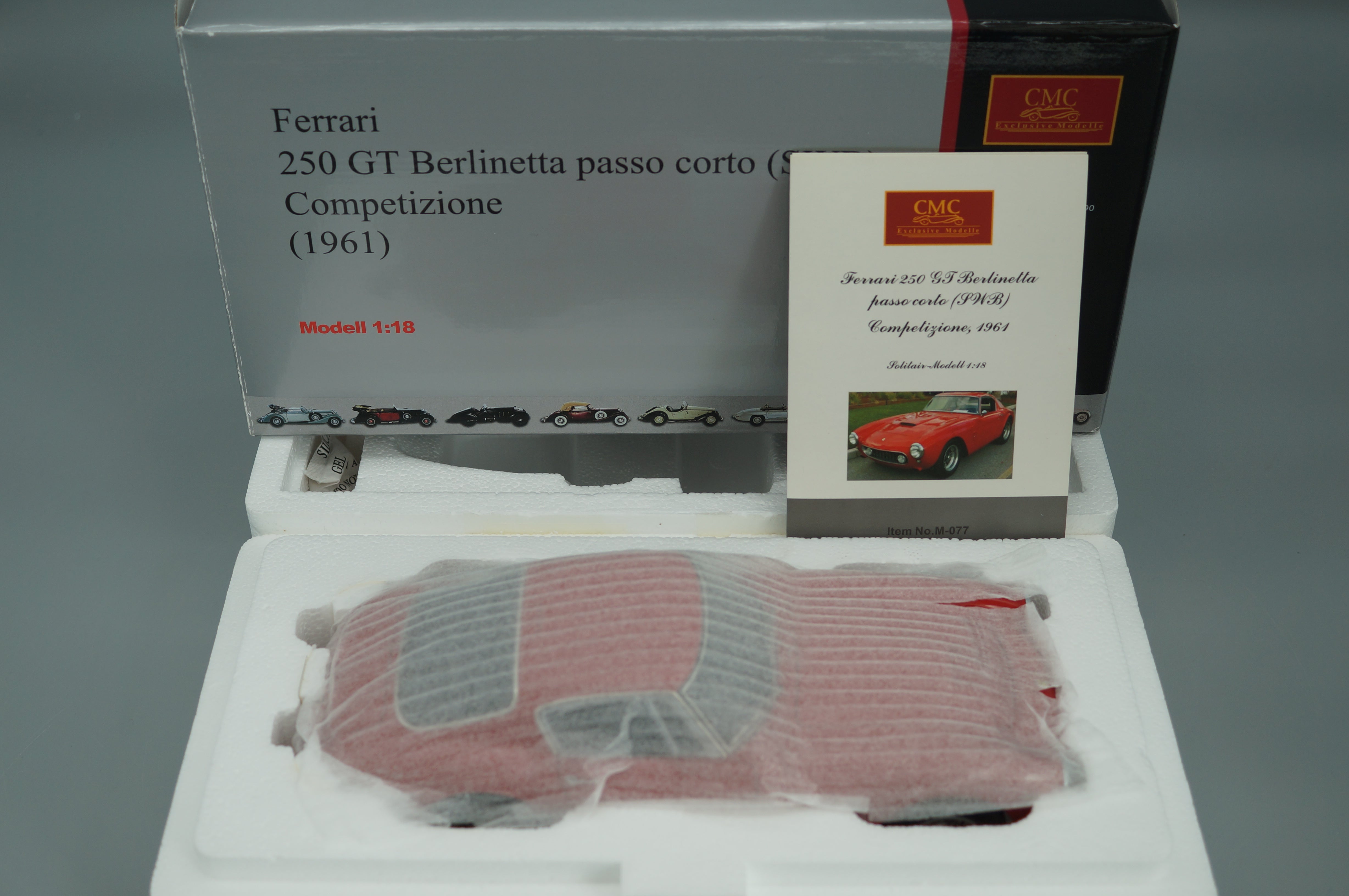 1/18 Ferrari 250 GT Berlinetta passo corto RED CMC M-046 - pre-owned- TS448
