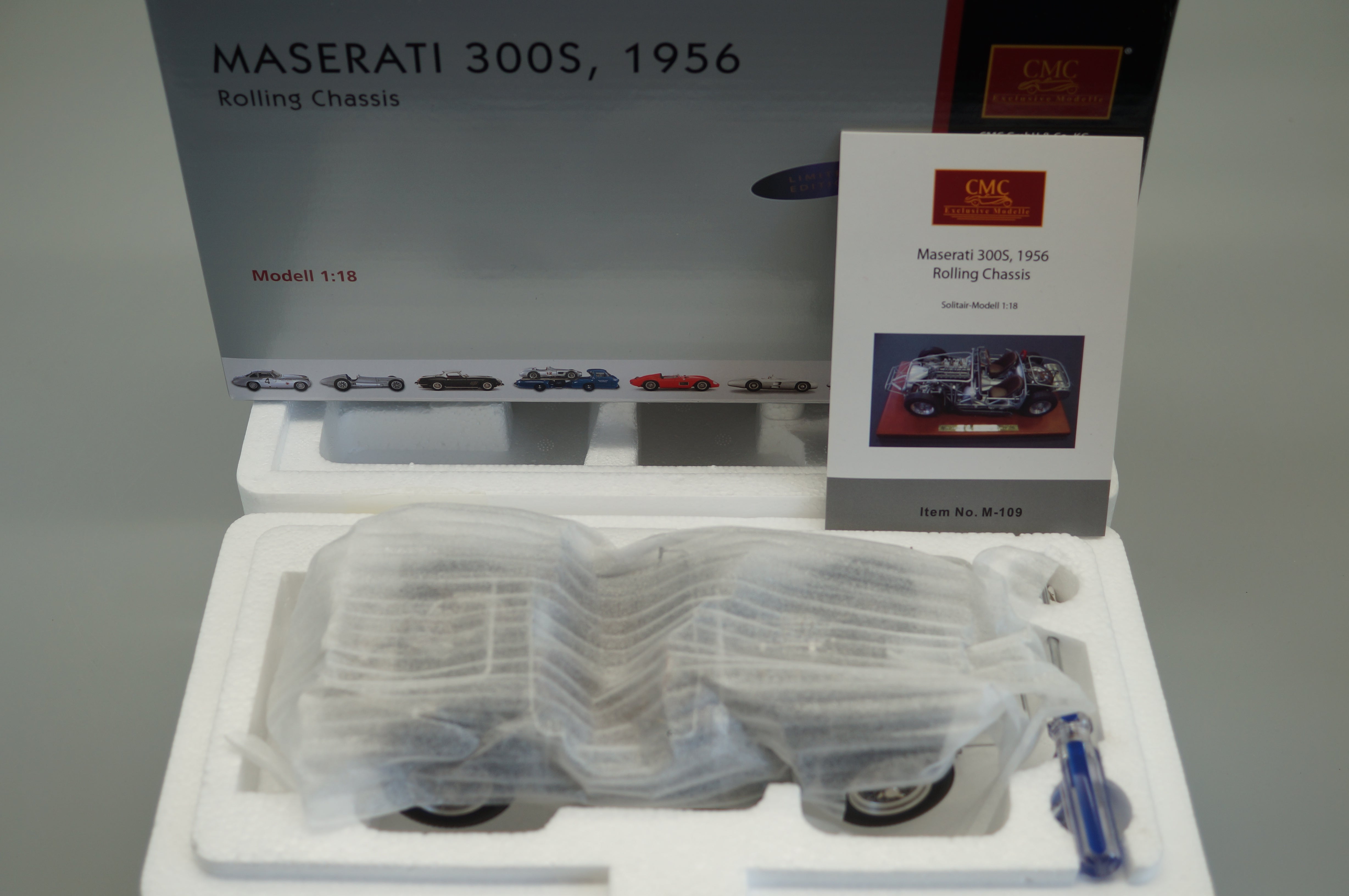 1/18 Maserati 300S Rolling Chassis 1956 #1466/3000 CMC M-109 -pre-owned