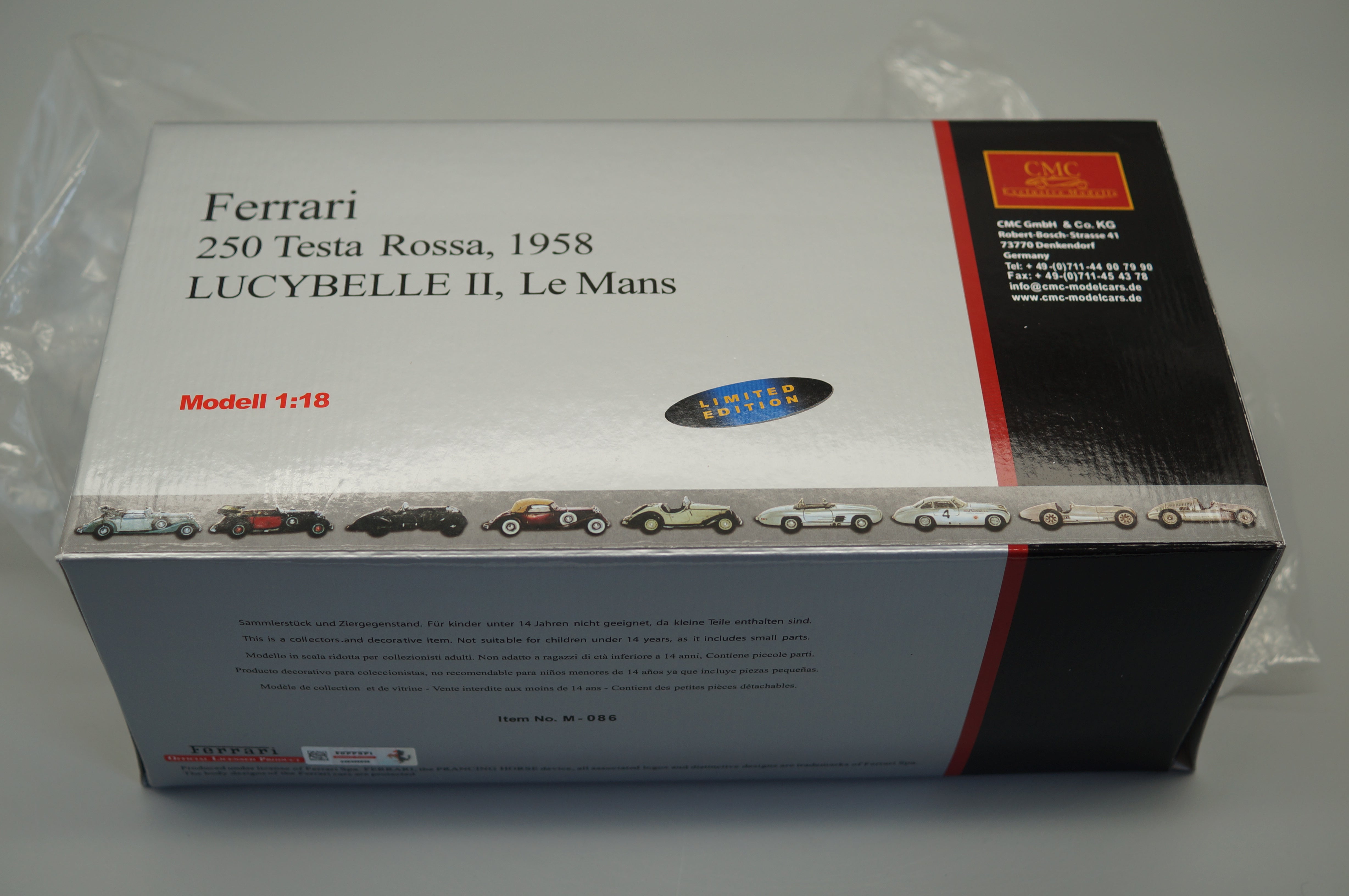 Ferrari 250 Testa Rossa #22 Lucybelle II CMC M-086 limited to 2,000 units -pre-owned-