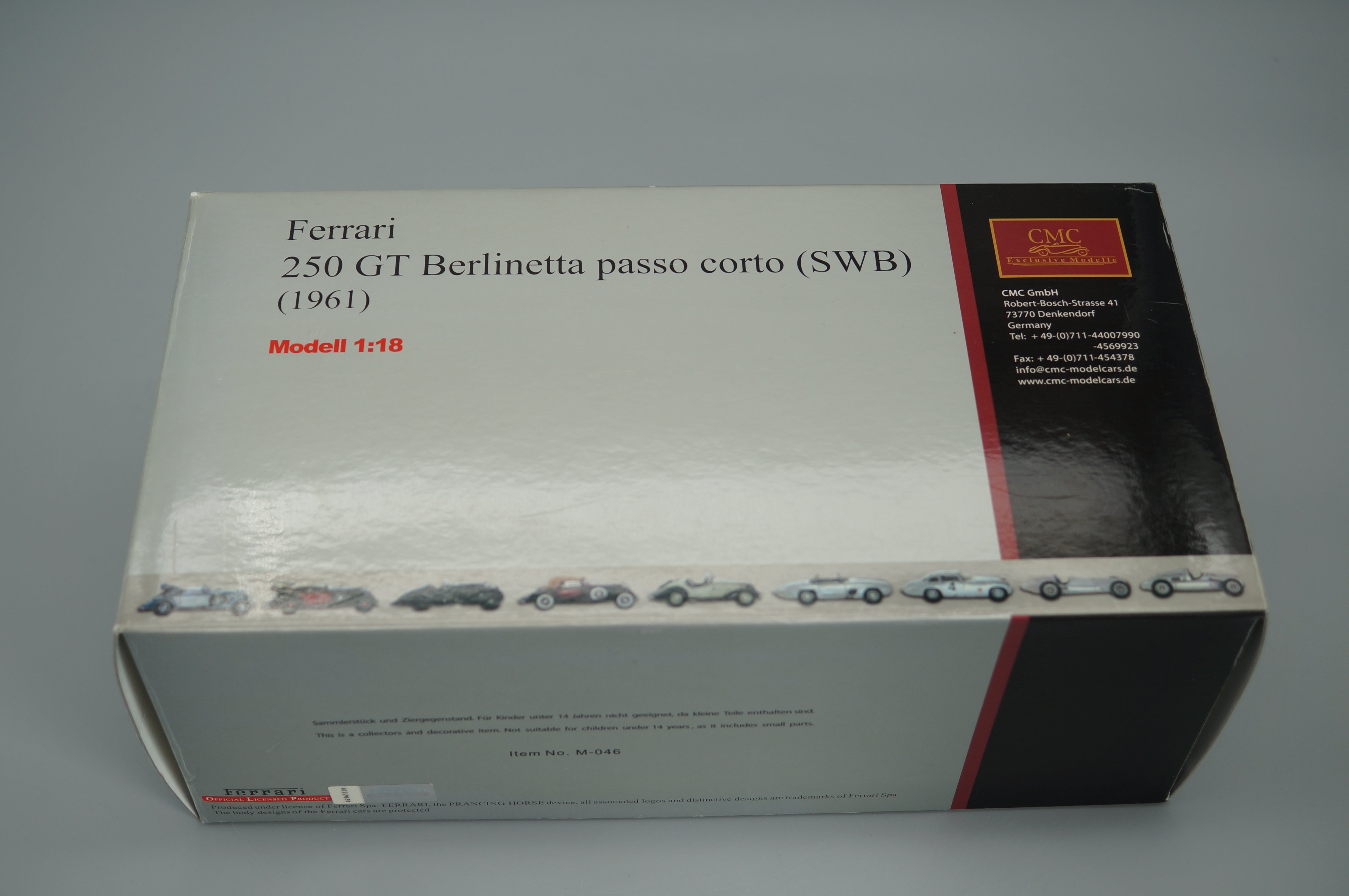 1/18 Ferrari 250 GT Berlinetta SWB RED #9655 CMC M-046 - pre-owned
