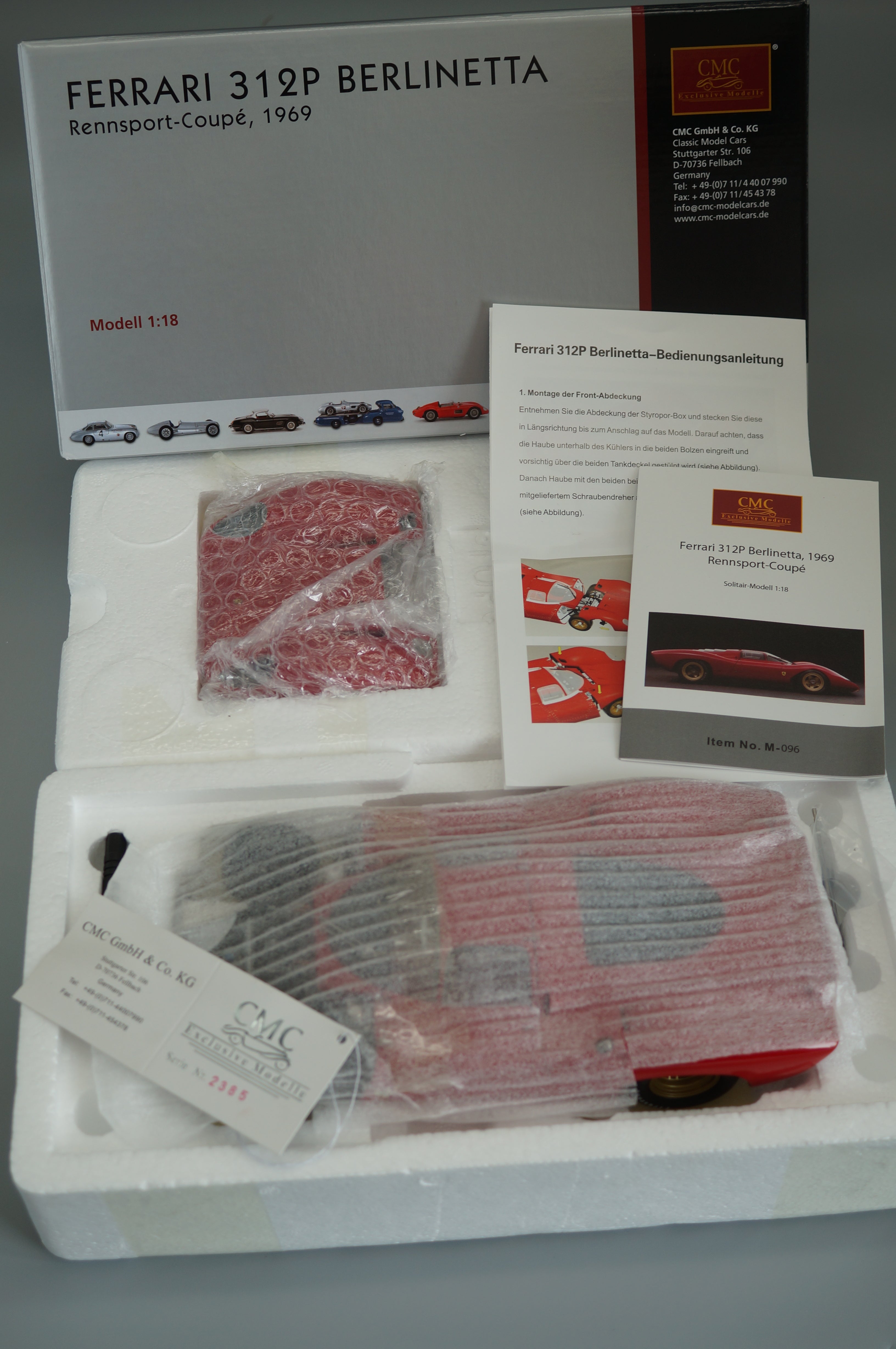 1/18 Ferrari 312P Berlinetta #0620 CMC M-096 -used-