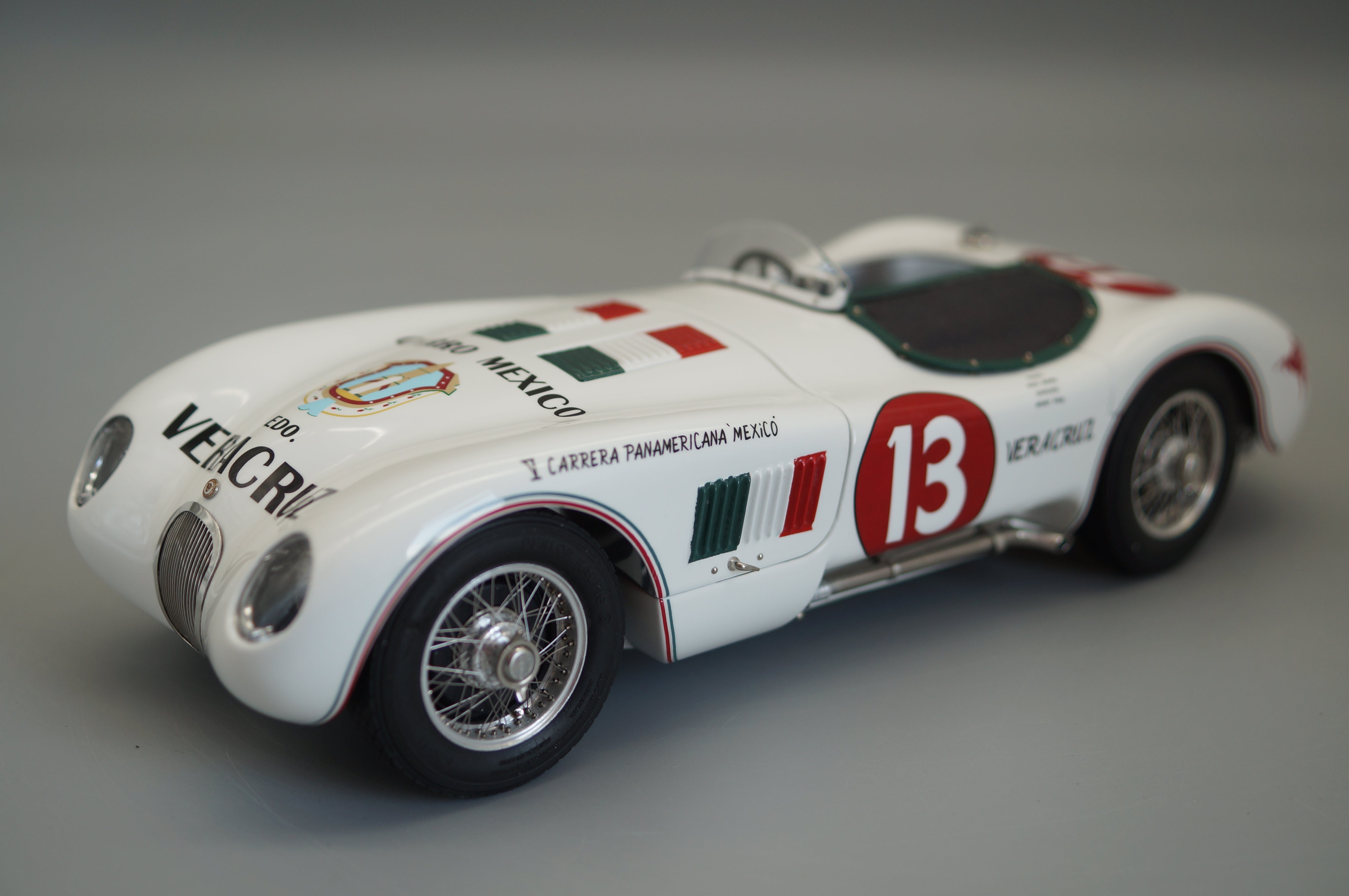 Jaguar C-Type #13 Panamericana 1953/54 Ibarra/Pinal #304/500 CMC M-196 - aus Vorbesitz
