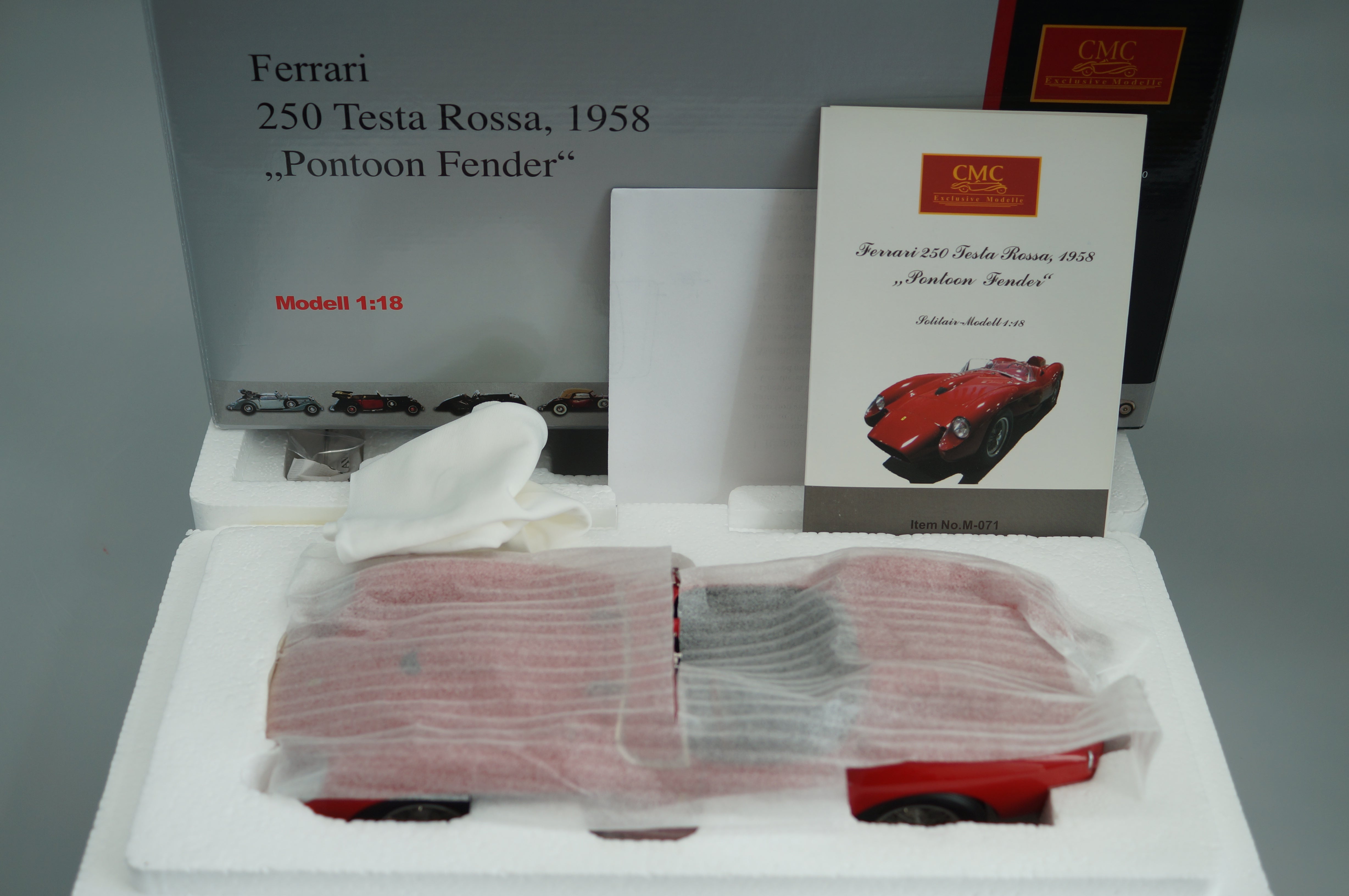 1/18 Ferrari 250 Testa Rossa 1958 #6547 CMC M-071 -pre-owned- paint defects