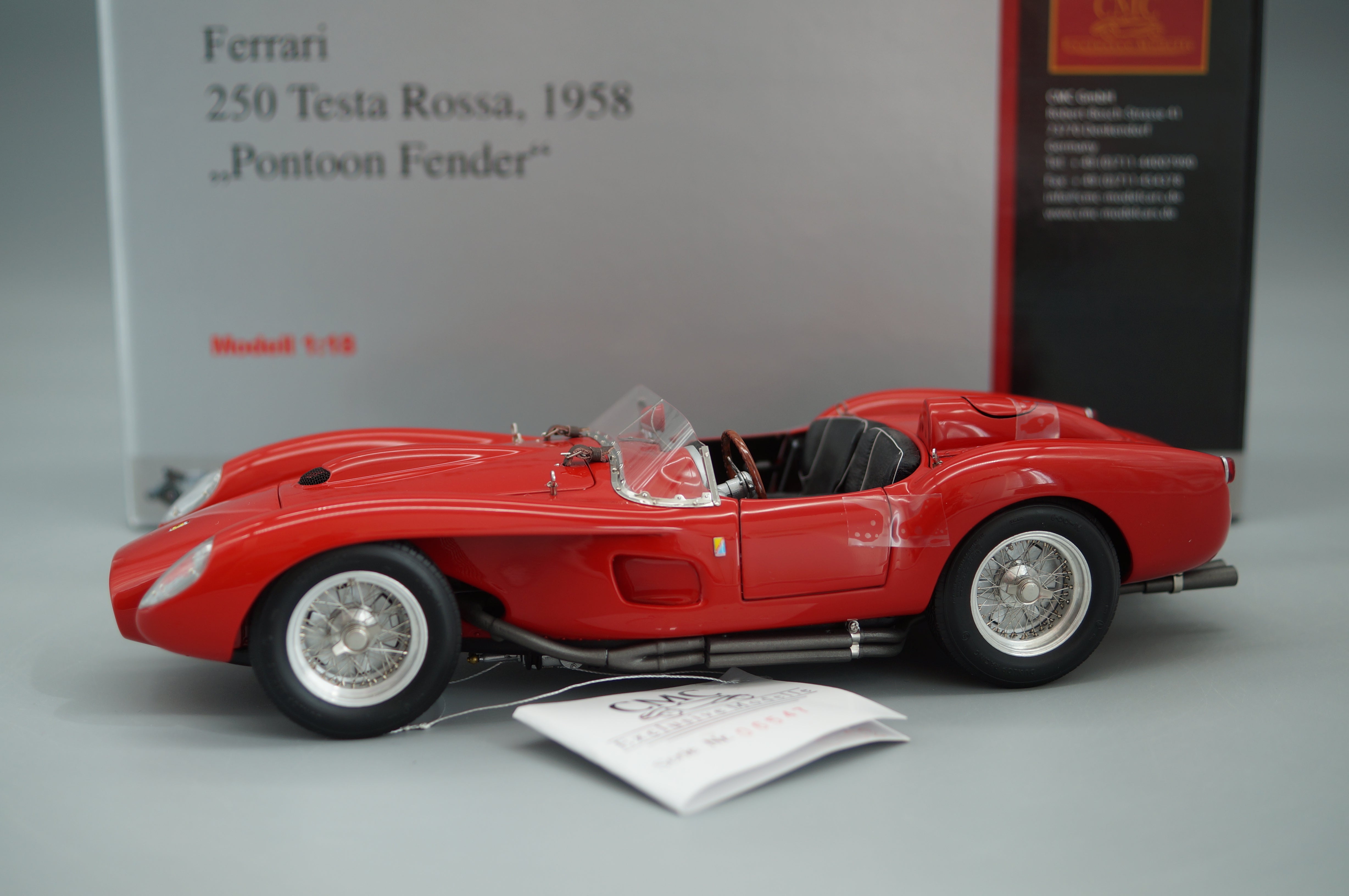 1/18 Ferrari 250 Testa Rossa 1958 #6547 CMC M-071 -pre-owned- paint defects