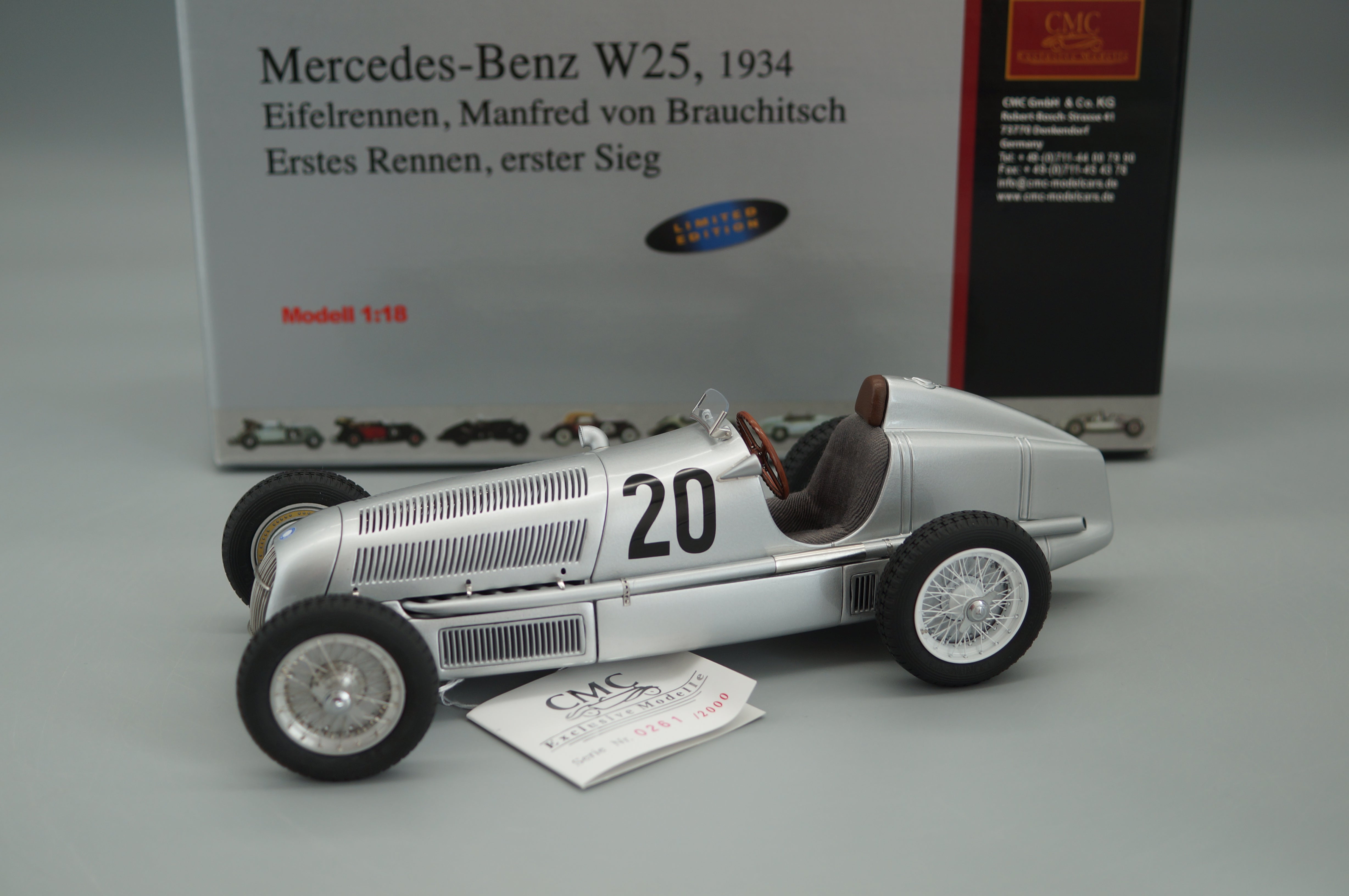 Mercedes-Benz W25 #20 by Brauchitsch CMC M-103 LE 2,000