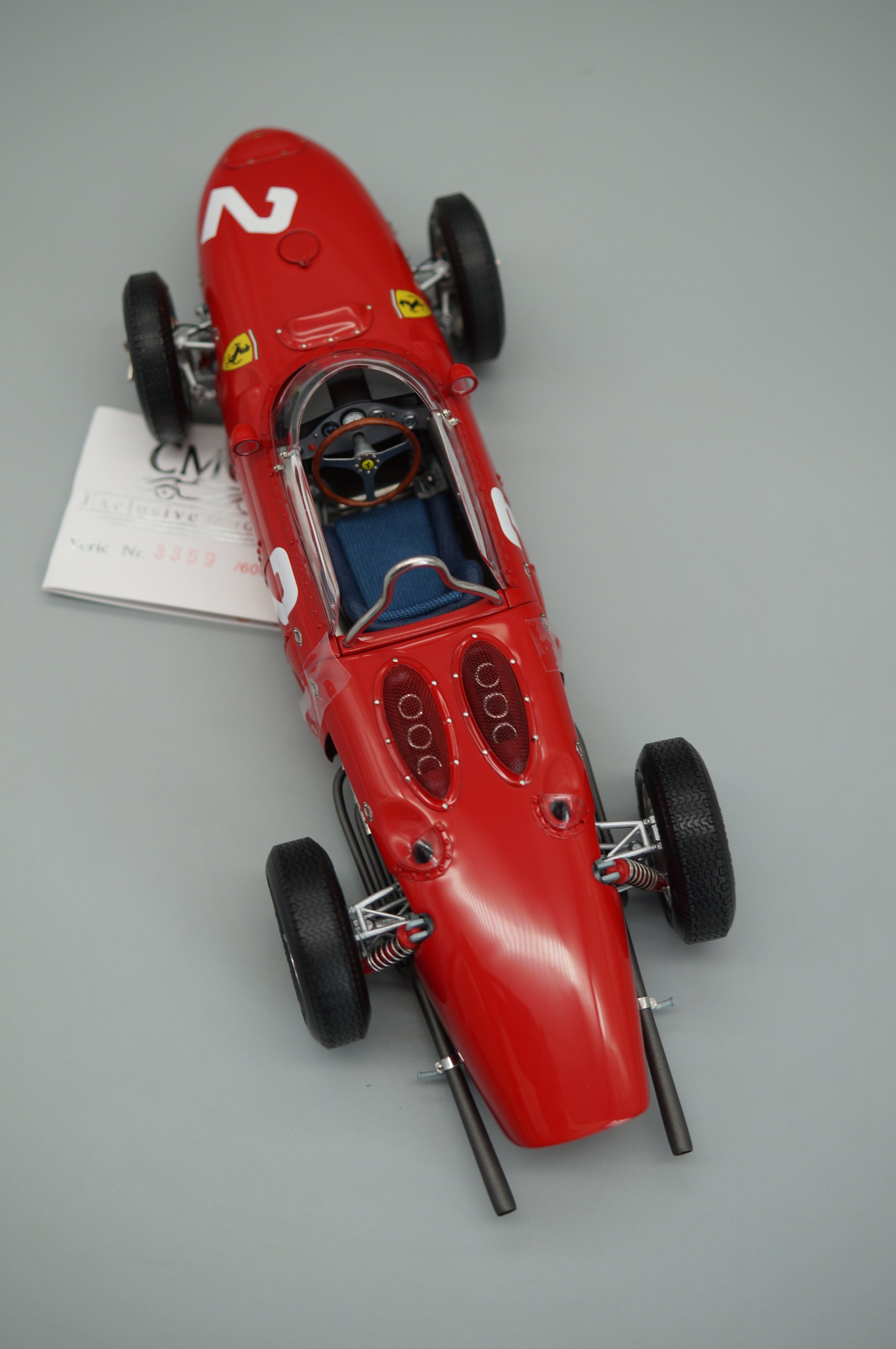 1/18 Ferrari 156 F1 'Sharknose' #2 Phil Hill Monza #3359/6000 CMC M-068 -pre-owned