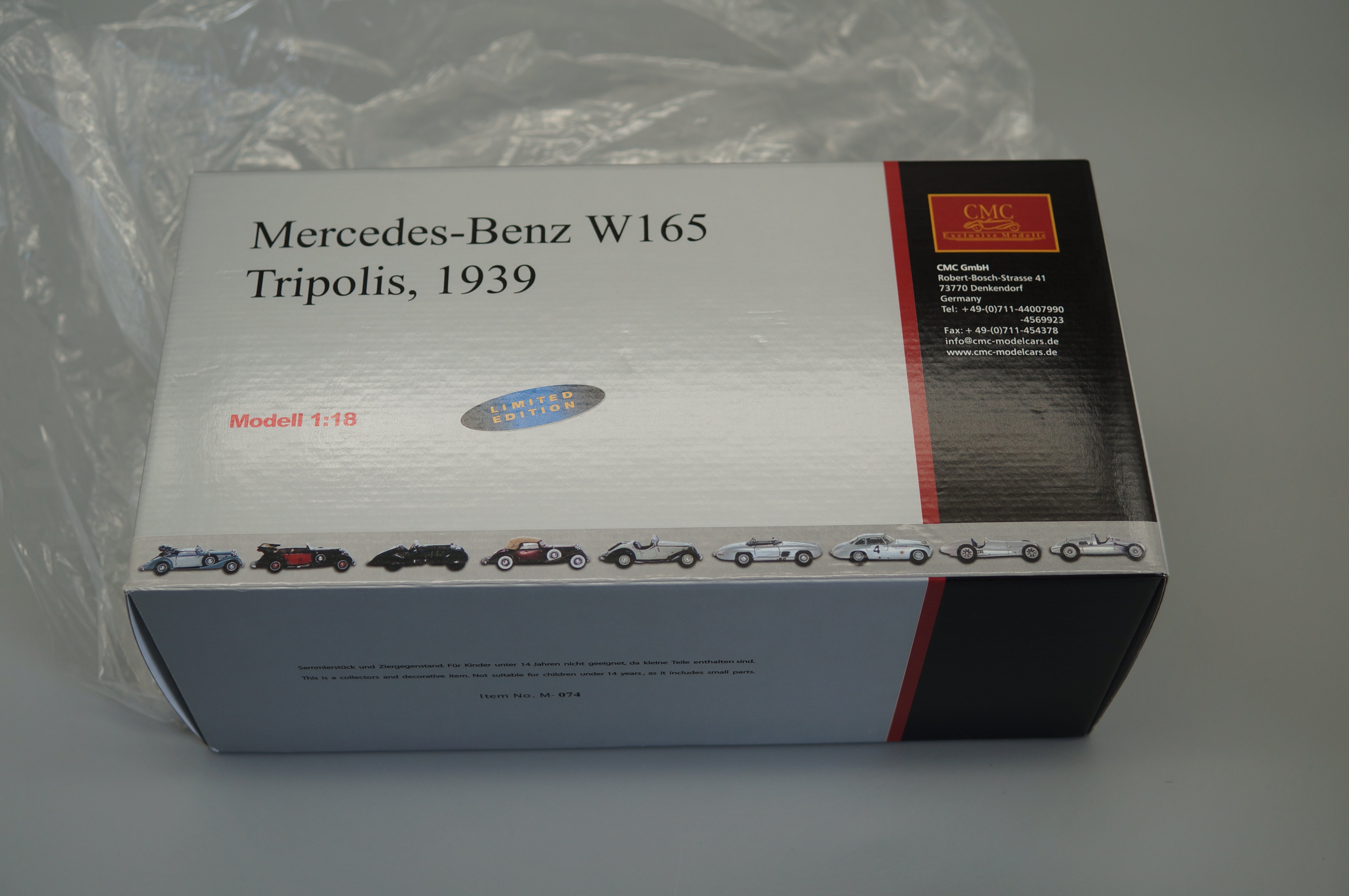 1/18 Mercedes-Benz W165 #24 Tripoli #0998/5000 CMC M-074 - pre-owned