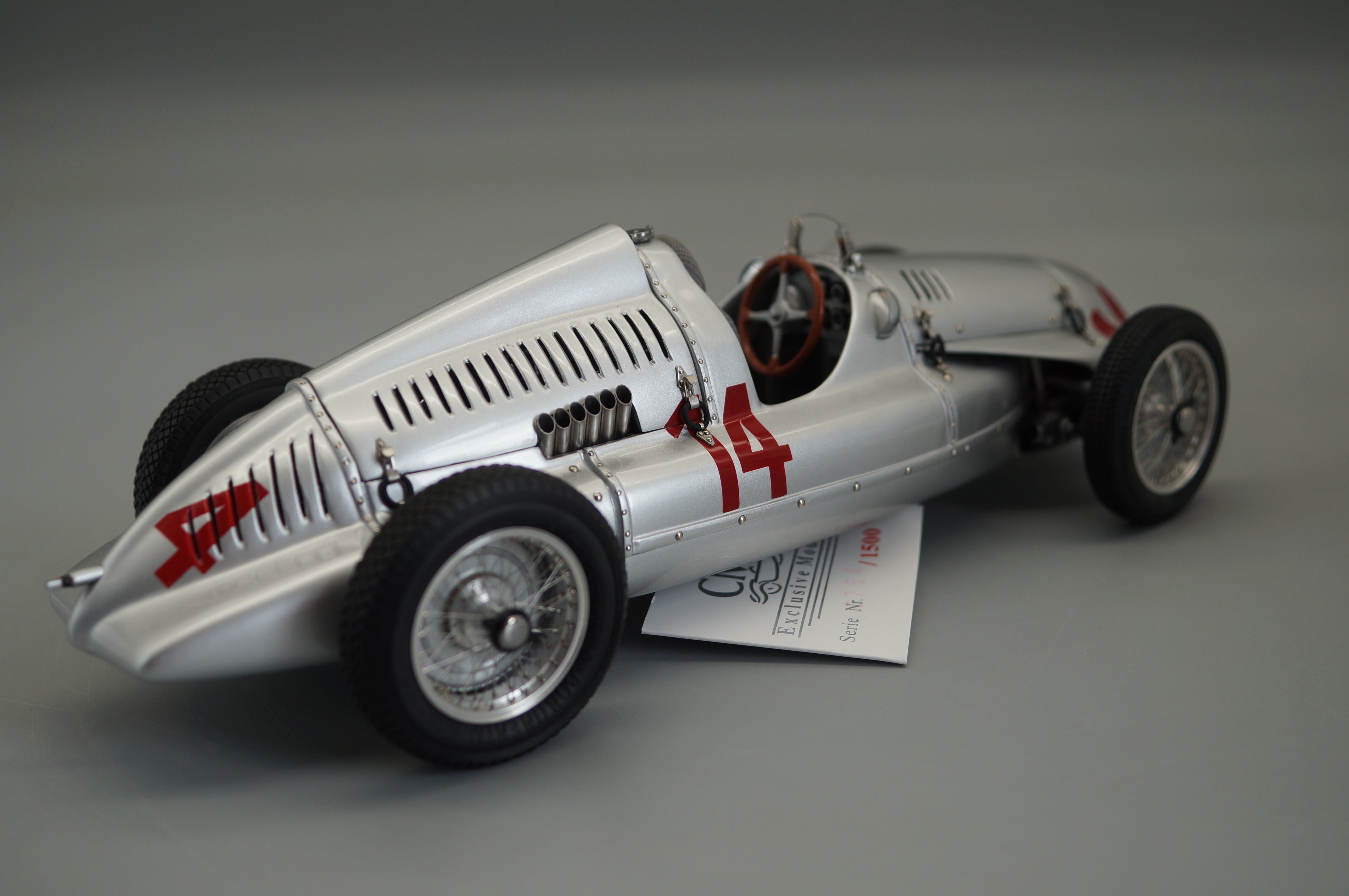 1/18 Auto Union Typ D #14, GP Frankreich 1939,G. Meier #0754/1500 CMC M-090 -pre-owned-