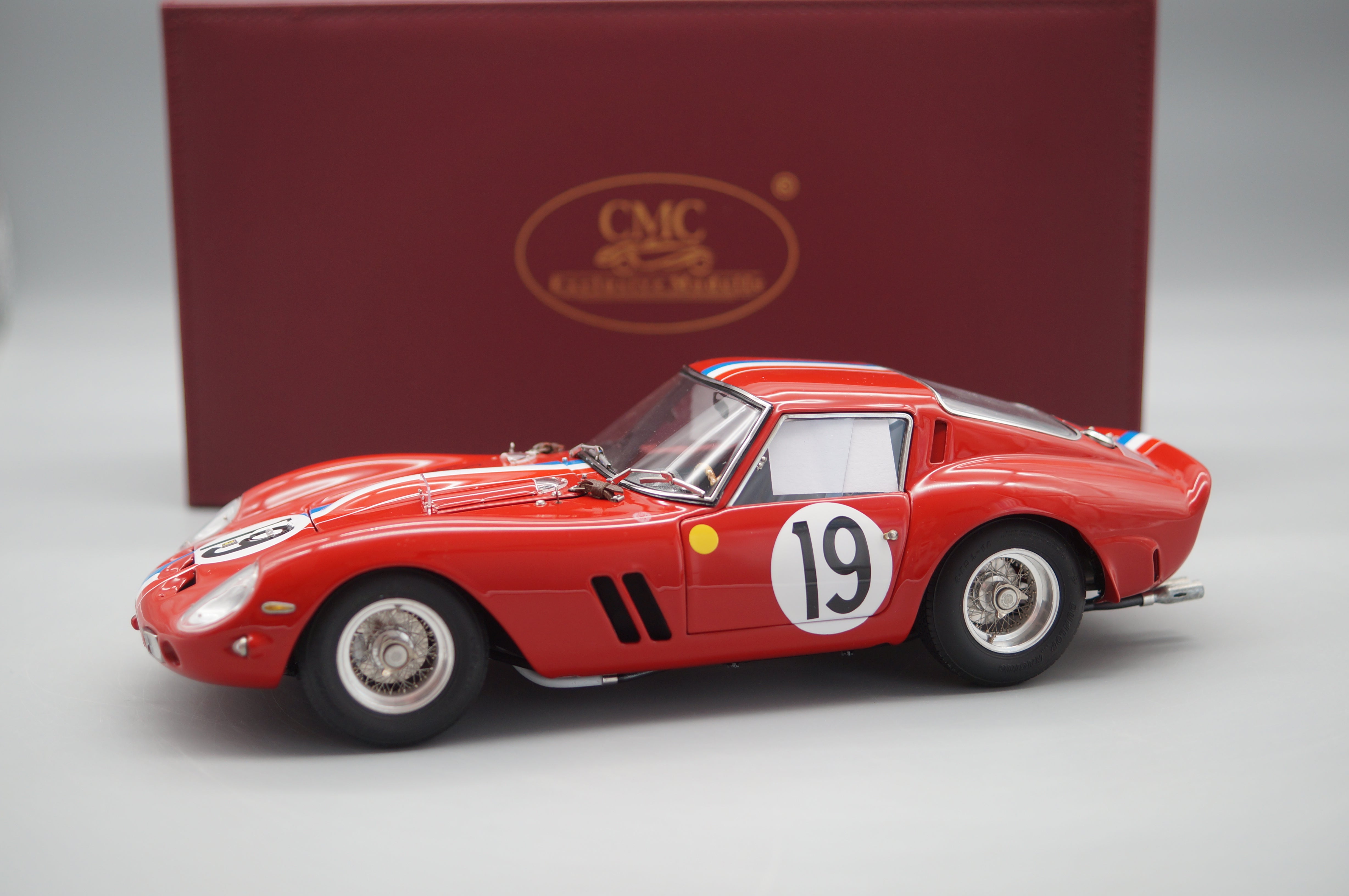 1/18 CMC Ferrari 250 GTO #19 Le Mans 1962 signed by Jean Guichet #039/400 CMC M-174 -pre-owned