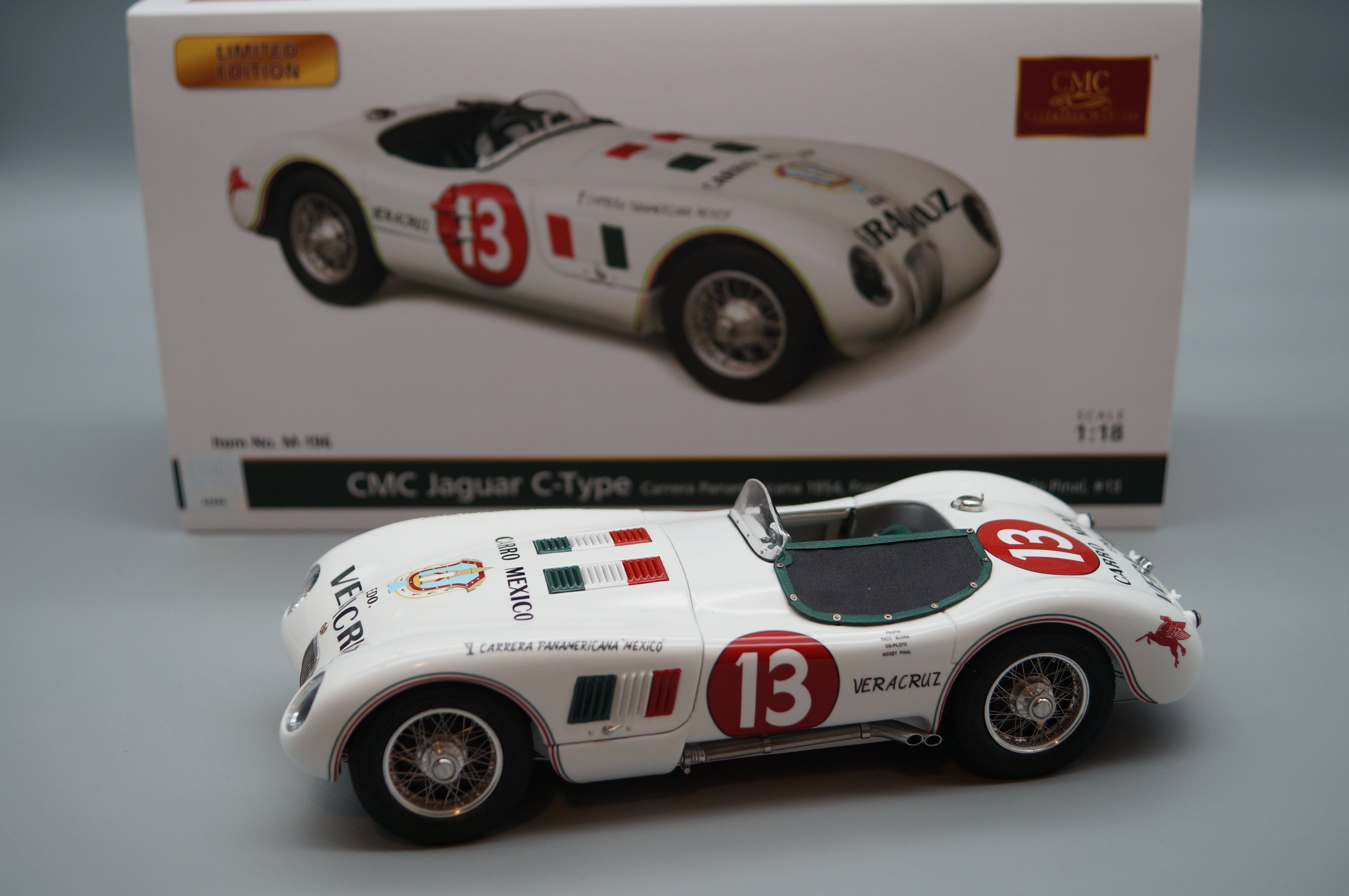 Jaguar C-Type #13 Panamericana 1953/54 Ibarra/Pinal CMC M-196 LE 500 - aus Vorbesitz