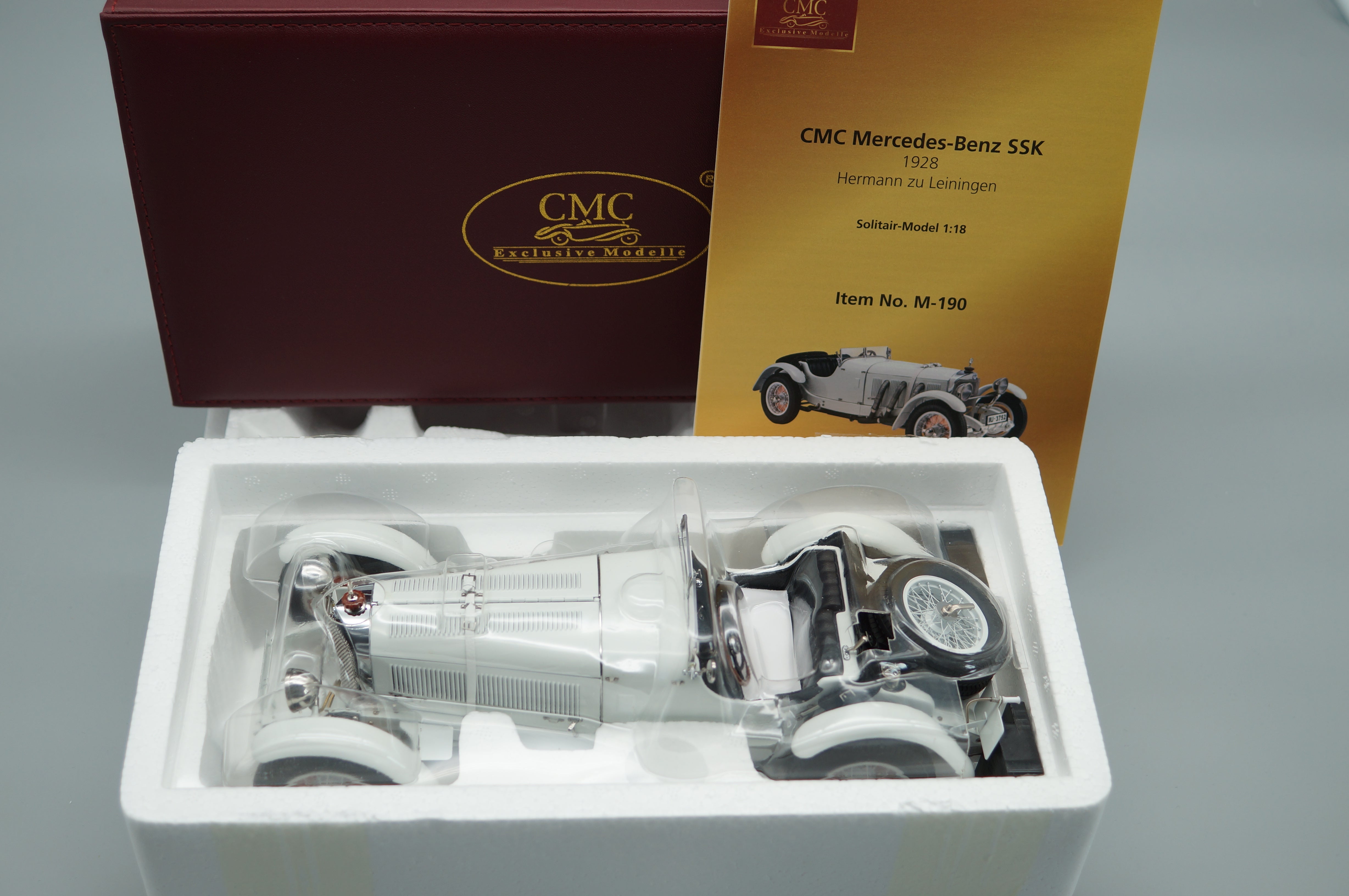 1:18 Mercedes-Benz SSK Hermann zu Leiningen 1930 CMC M-190 - pre-owned-