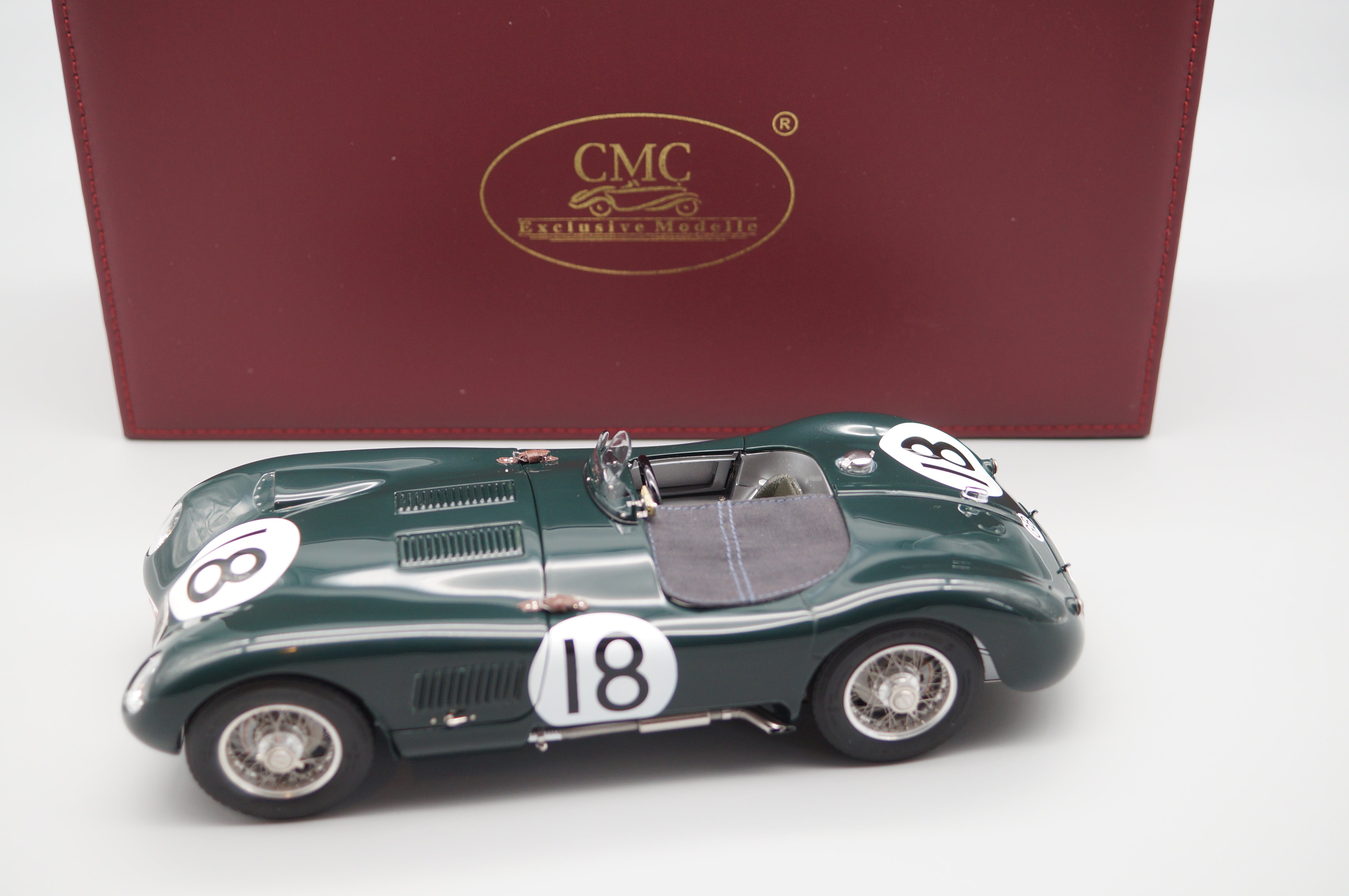 1:18 Jaguar C-Type #18 24h Le Mans Sieger 1953 Rolt/Hamilton CMC M-195 LE 1.500 - pre-owned-
