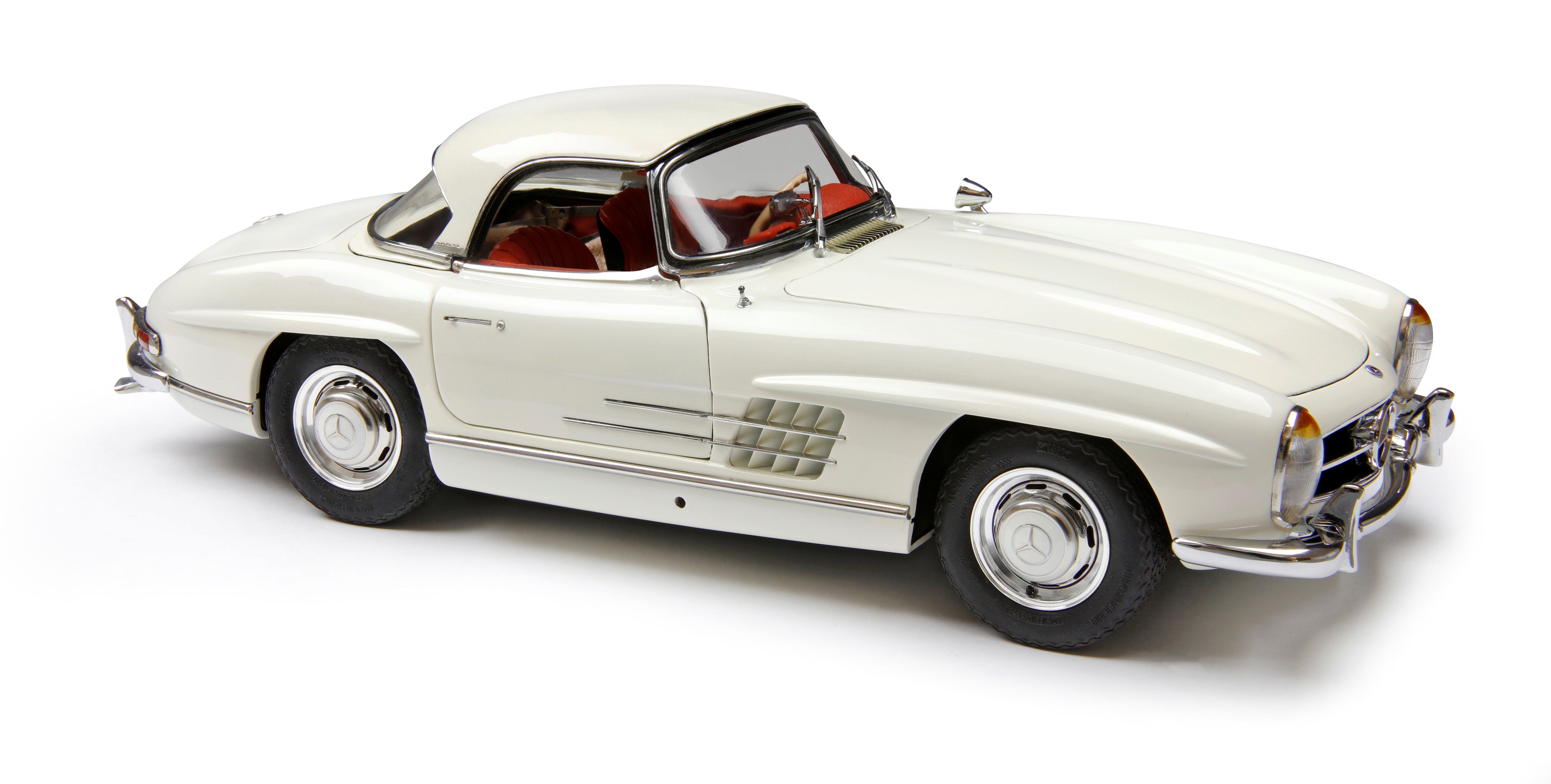 1/18 Mercedes-Benz 300 SL W198 Roadster Hardtop white CMC M-284
