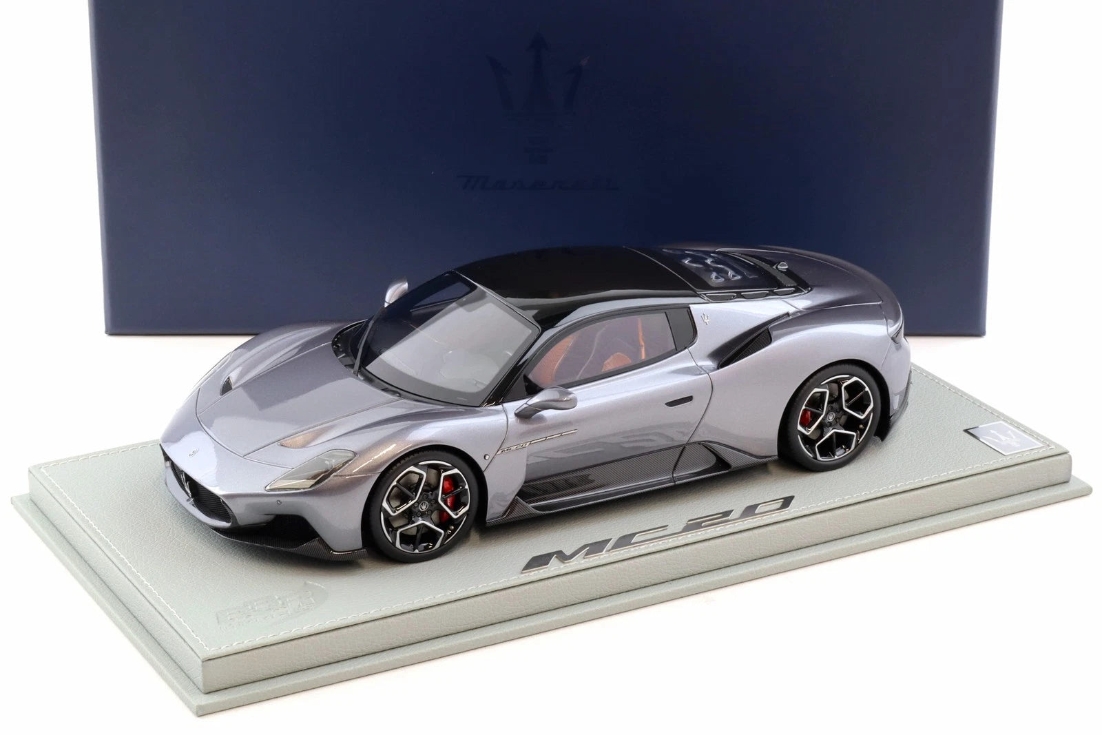 1/18 BBR Maserati MC20 Coupe 2020 Grigio Misterio - DEALER EDITION