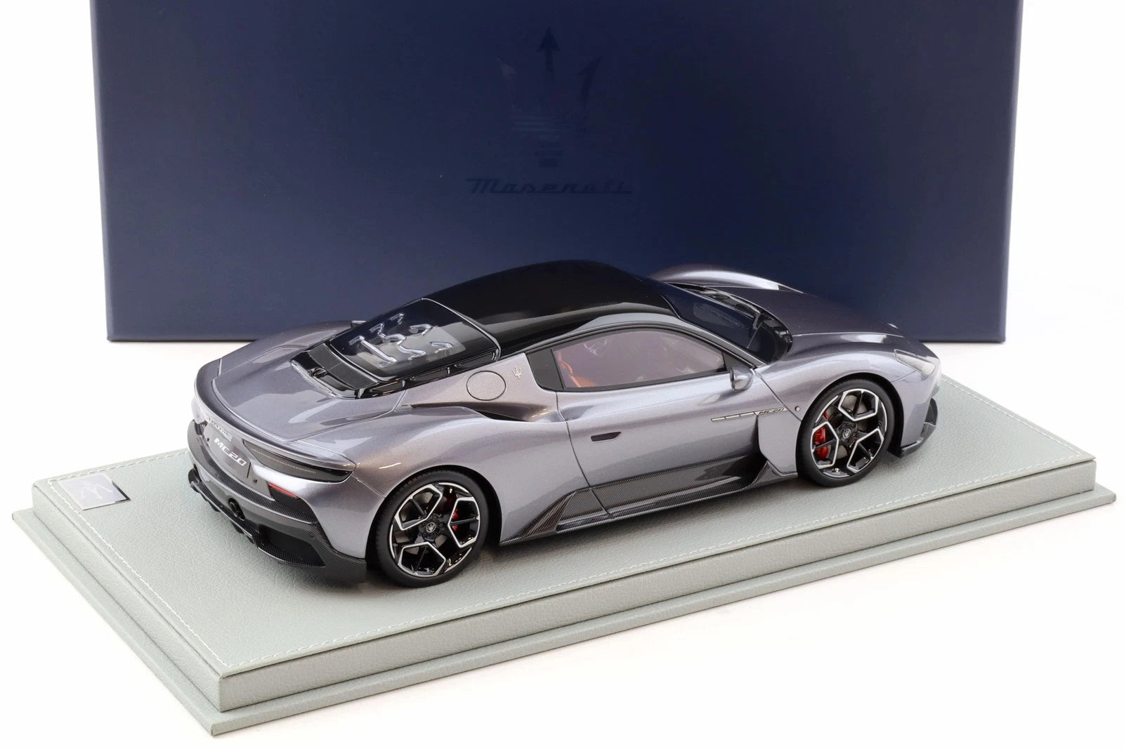 1/18 BBR Maserati MC20 Coupe 2020 Grigio Misterio - DEALER EDITION