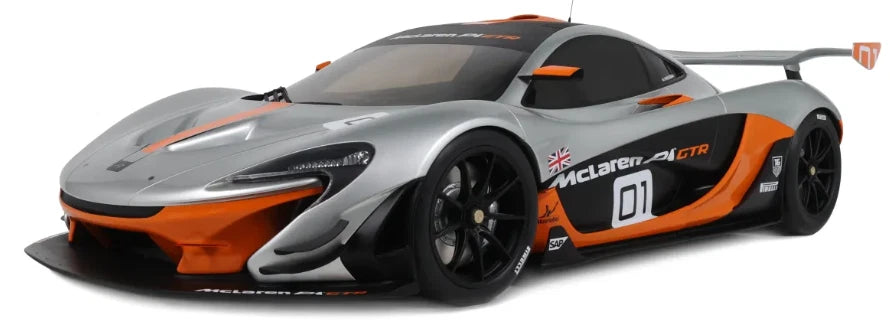 1/8 GT Spirit McLaren P1 GTR #1 PEBBLE BEACH SILVER mit Vitrine GTS8000902