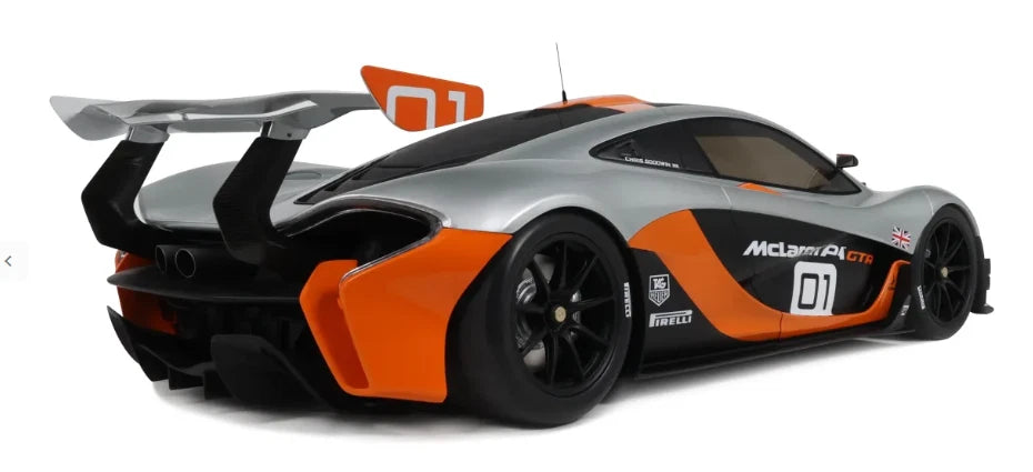 1/8 GT Spirit McLaren P1 GTR #1 PEBBLE BEACH SILVER mit Vitrine GTS8000902