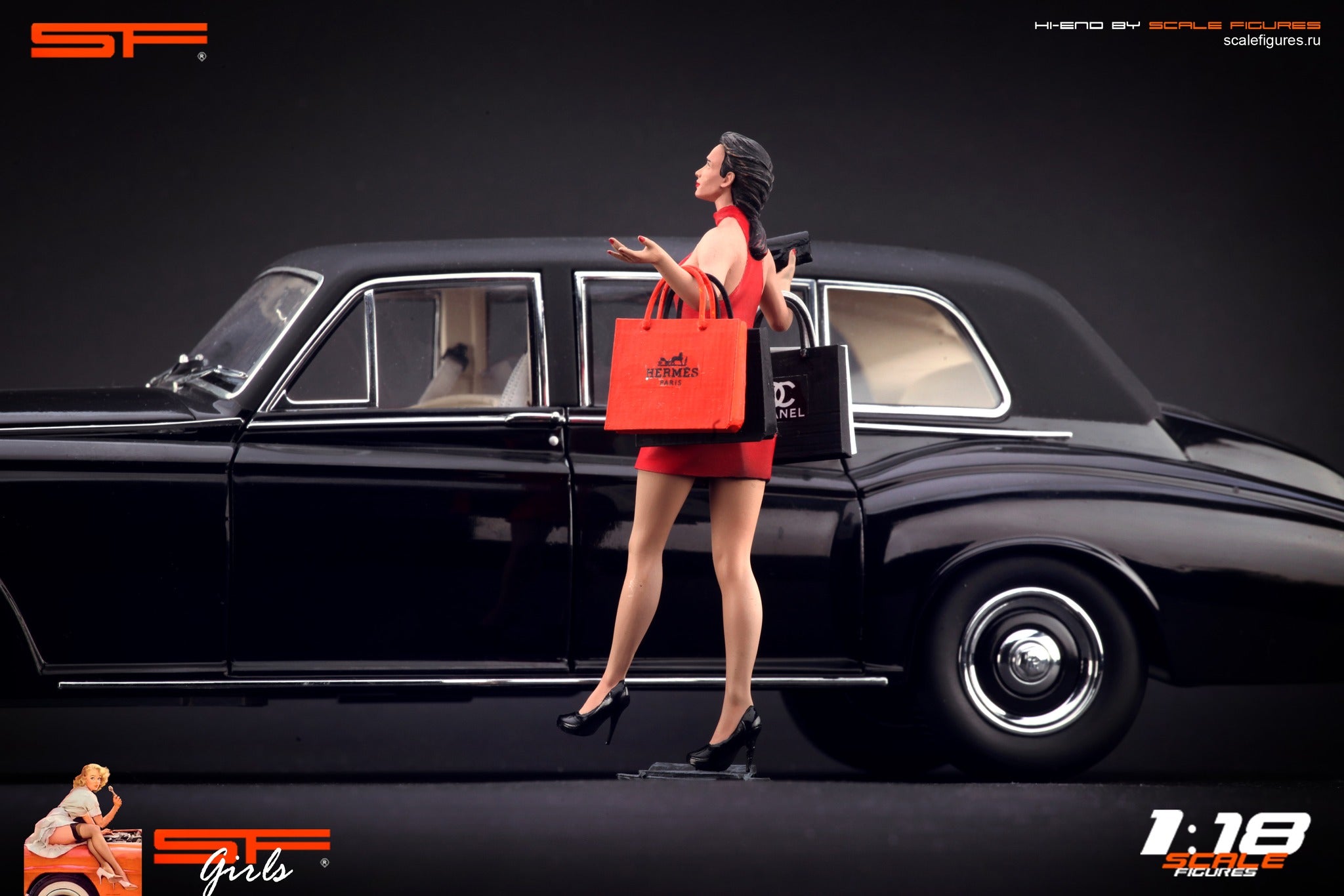 1/18 Shopping Girl by SF Scale Figures - Handcrafted