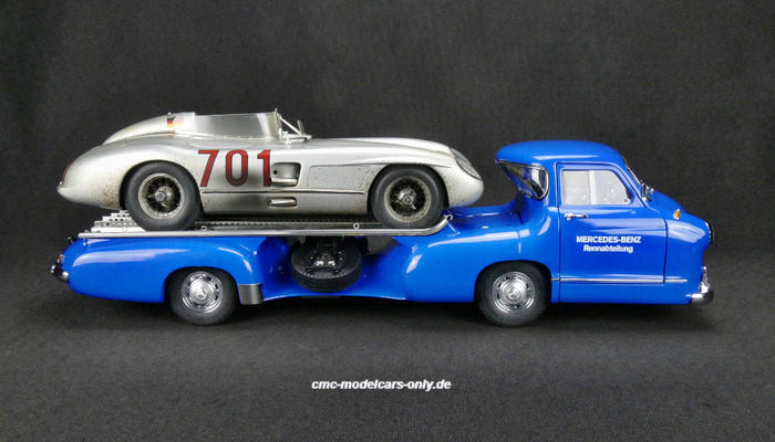 Mercedes-Benz Renntransporter mit 300 SLR #701 Dirty Hero CMC M-163 pre-owned
