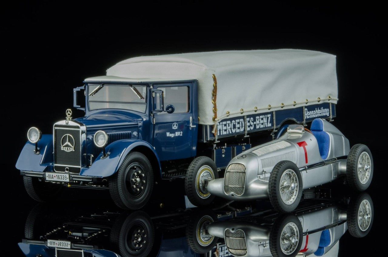 Mercedes-Benz LKW LO2750 Renntransporter +MB W25 T-Car Bundle CMC CMC M-164 LE 1.000 Stück