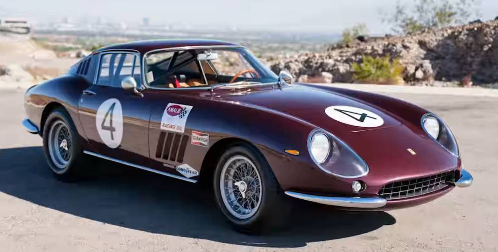 Ferrari 275 GTB/C #4 Pedro Rodriguez Chassis 09063 von 1966 rubinrot CMC M-213 LE
