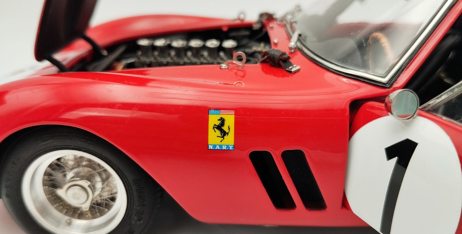 1/18 CMC Ferrari 250 GTO #1, LHD P. & R. Rodriguez, Winner, 1962 1000km Paris LE 2200