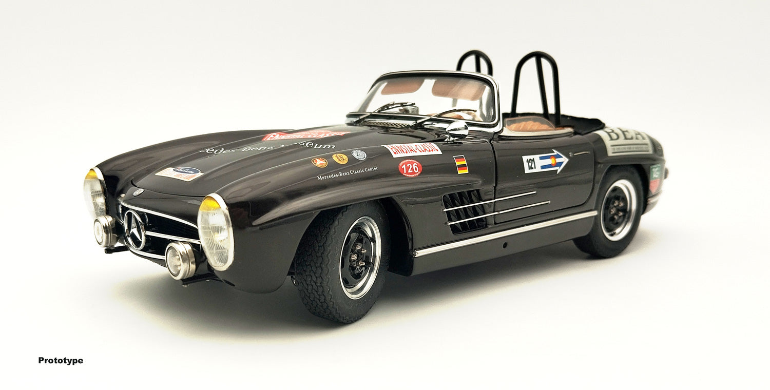 1:18 CMC M-285 Mercedes-Benz 300 SL W198 Roadster soft top black