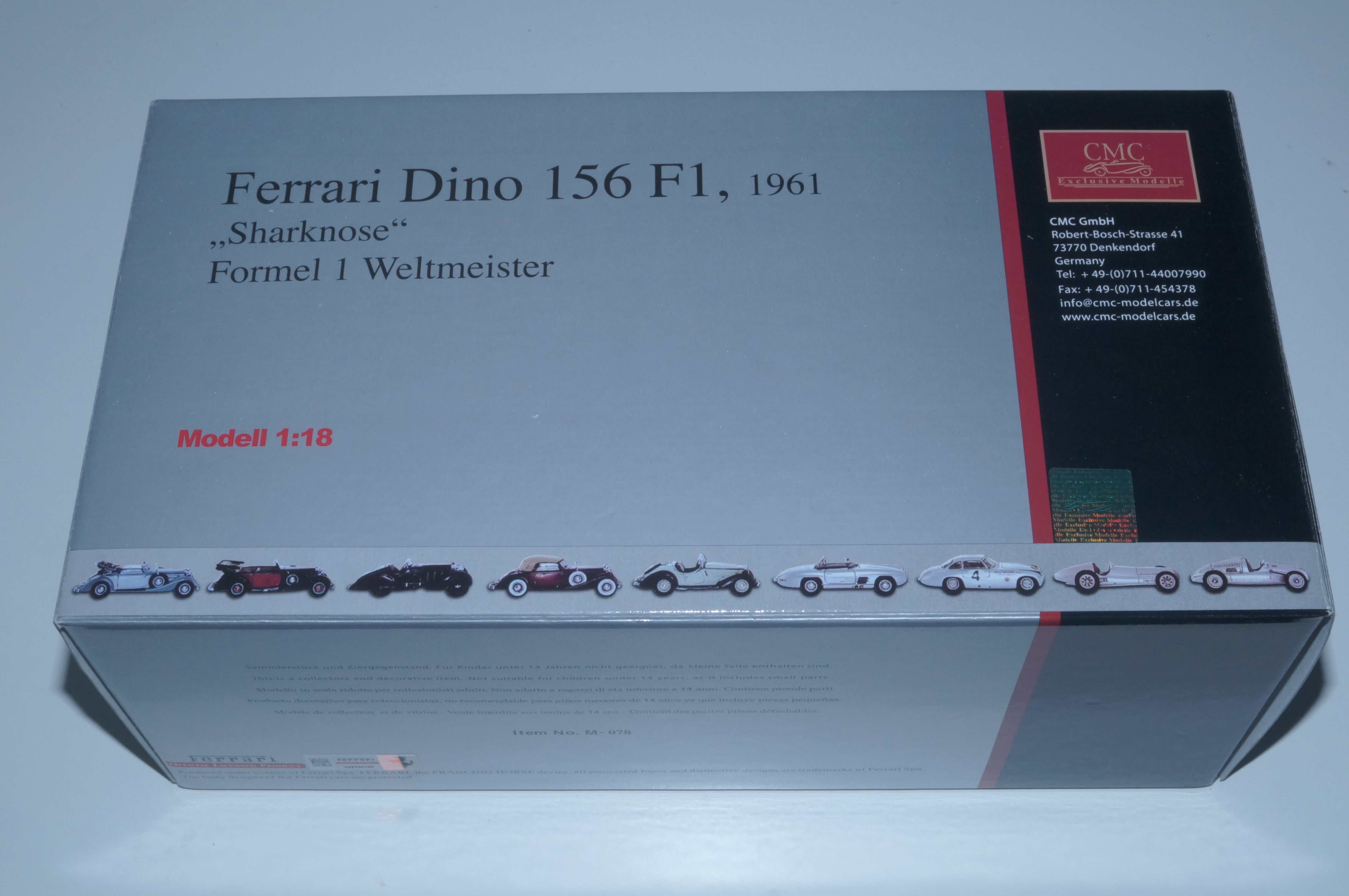 Ferrari 156F1 Dino "Sharknose" 1961 CMC M-078 PRE-OWNED