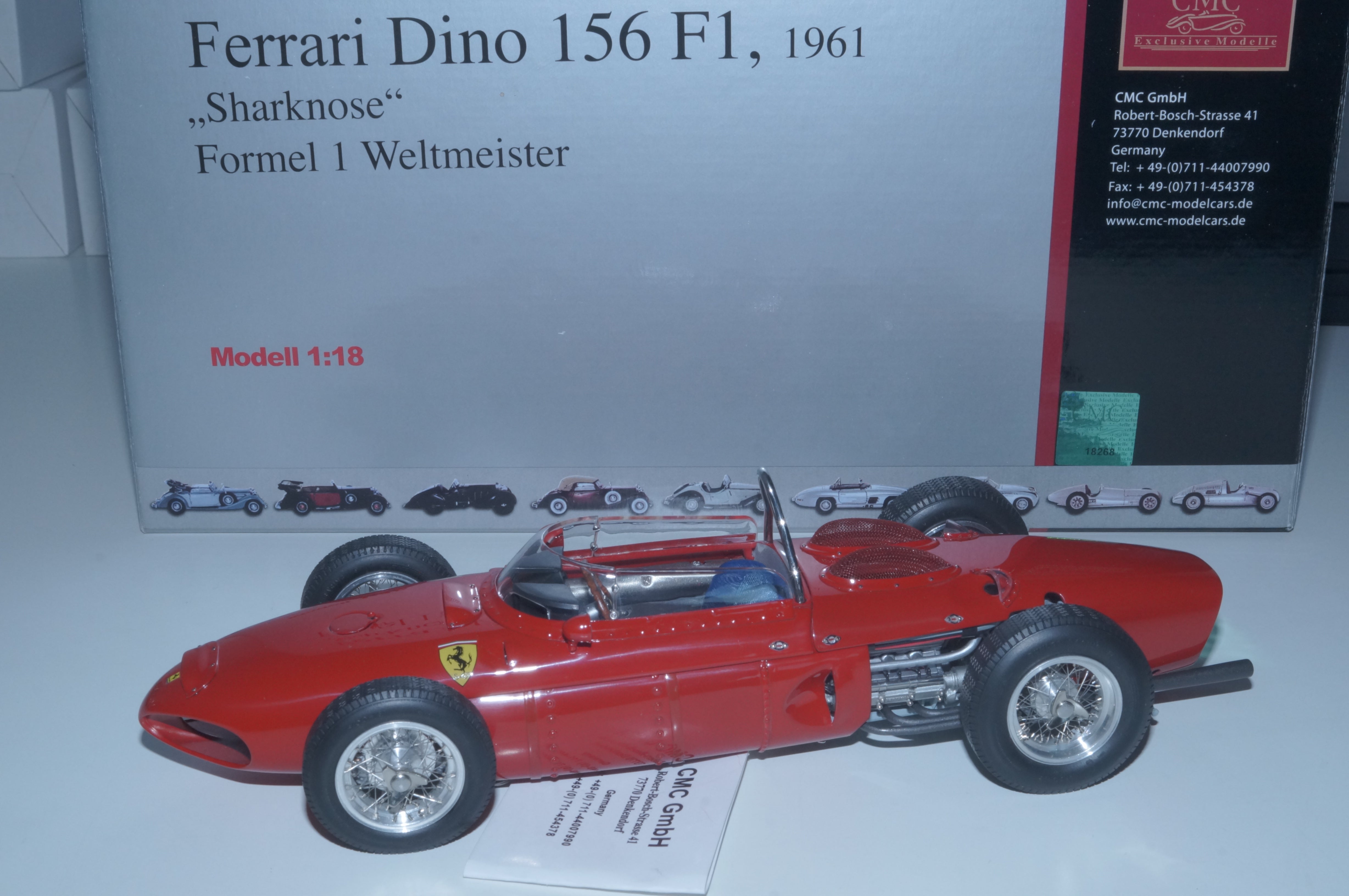 Ferrari 156F1 Dino "Sharknose" 1961 CMC M-078 PRE-OWNED