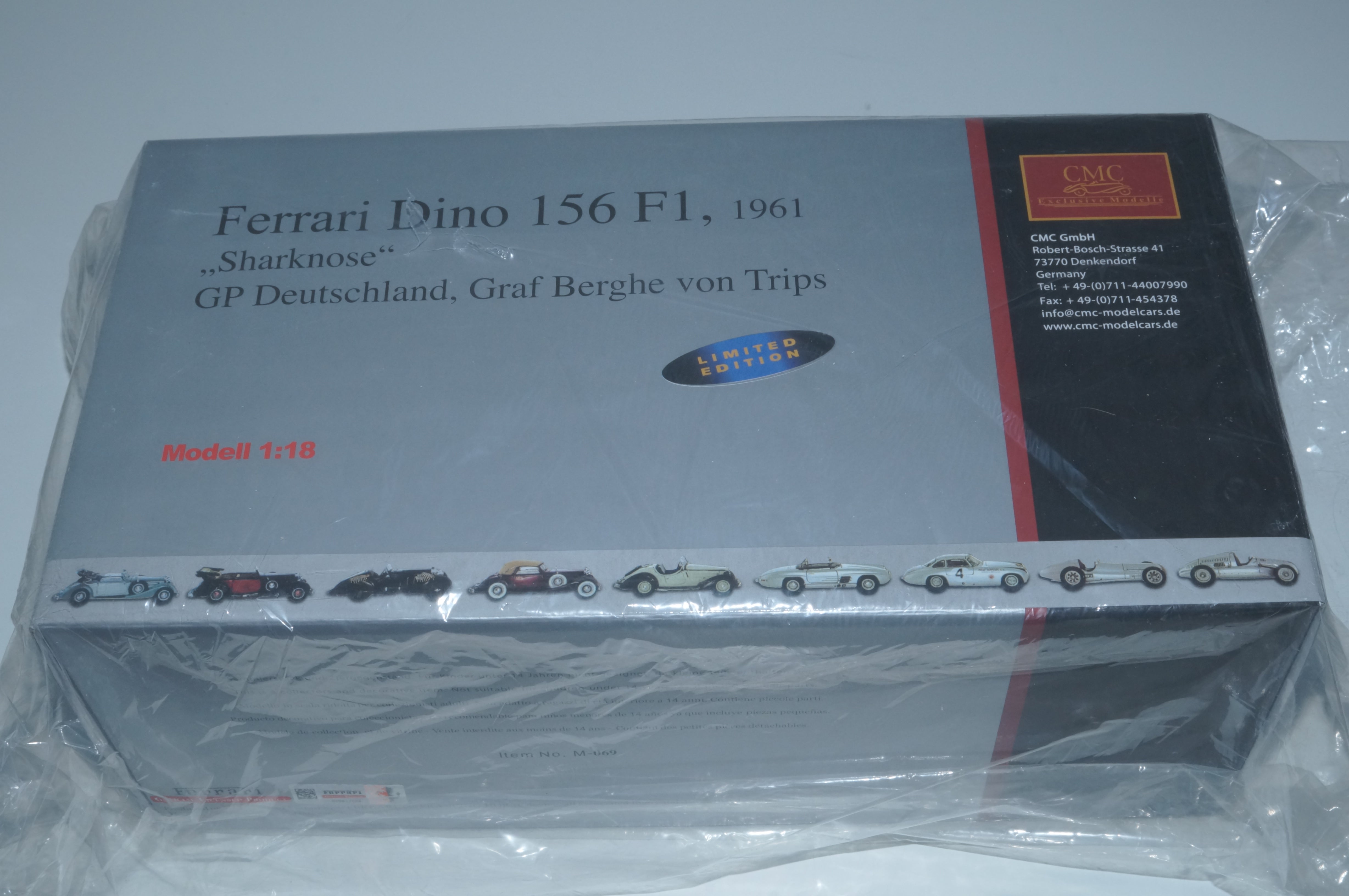 Ferrari 156 F1 'Sharknose' #3 von Trips Nurburgring CMC M-069 aus Vorbesitz